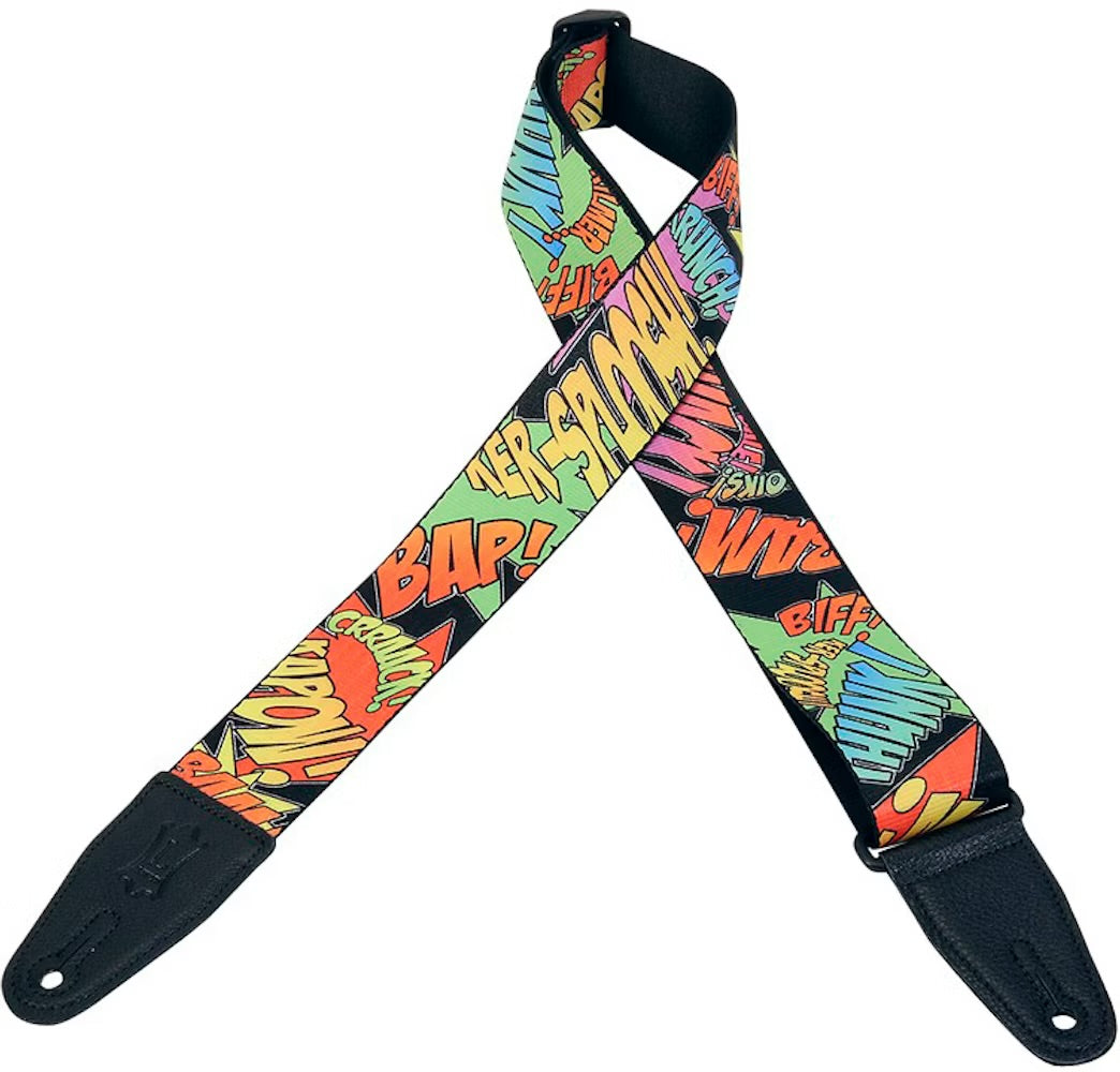 Levy's Sublimation Series Polyester 2" Guitar Strap- Kersploosh