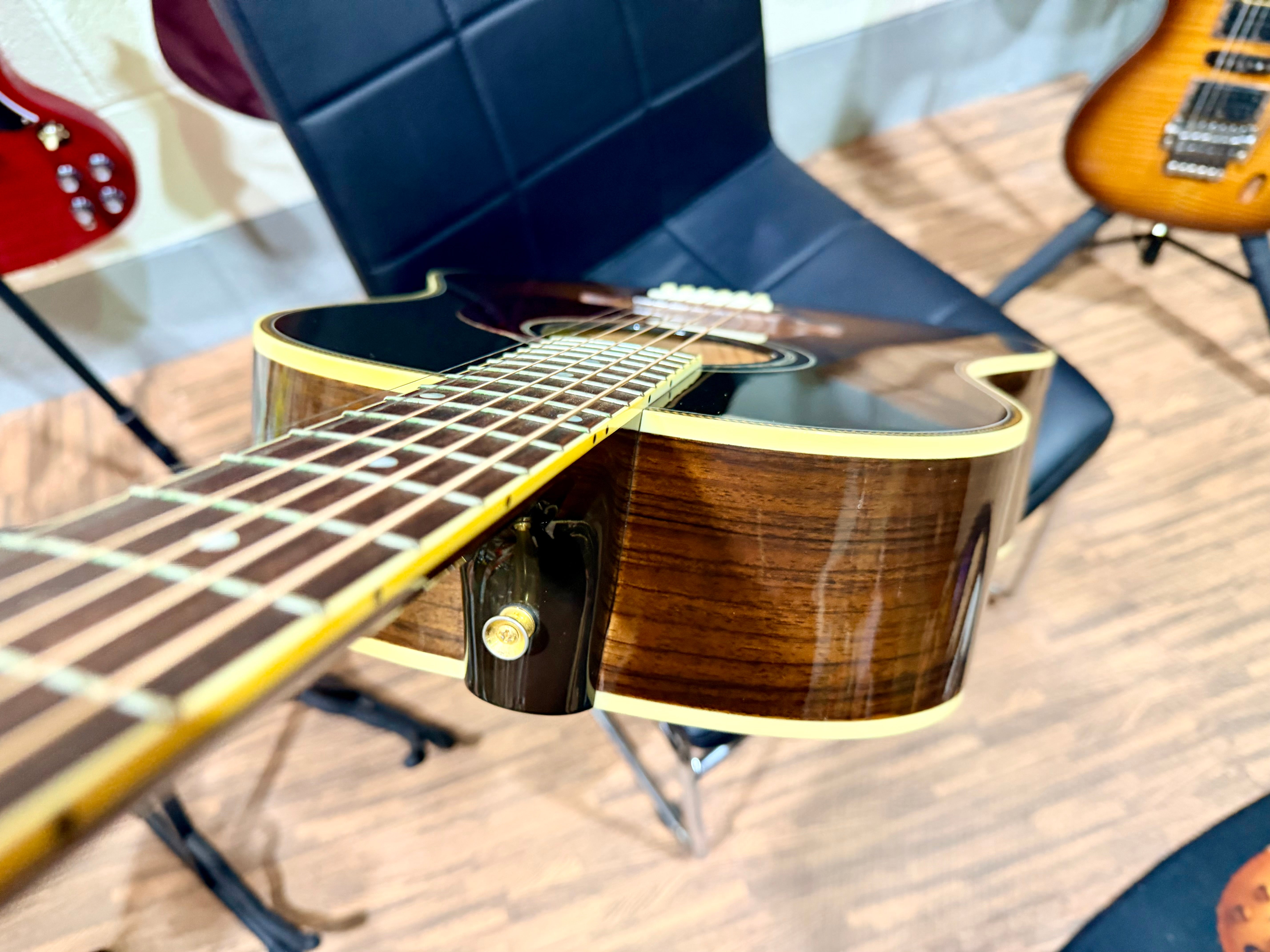 ⭐2011⭐ Gibson J-45 Custom Acoustic Guitar~ Rosewood~ Seymour Duncan SA-6 Pickup!