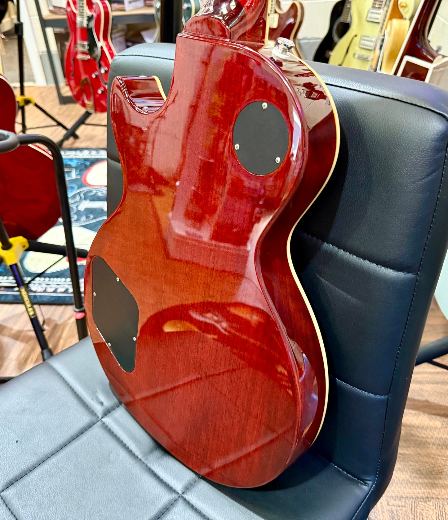 🌟MINT 2025🌟 Epiphone Les Paul Standard 50s Figured~ Washed Cherry Sunburst!