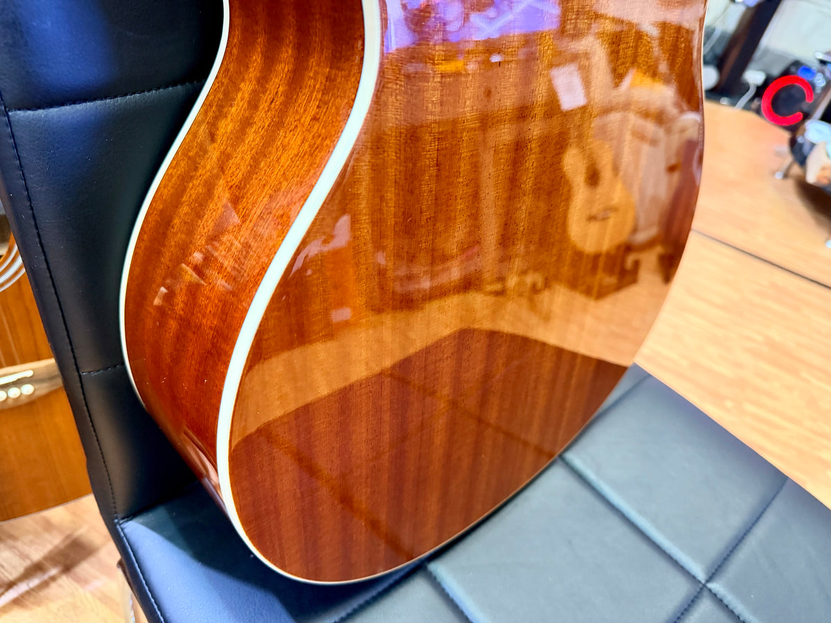 Brunswick BF200BL Mahogany Folk Acoustic Guitar~ Blue Gloss
