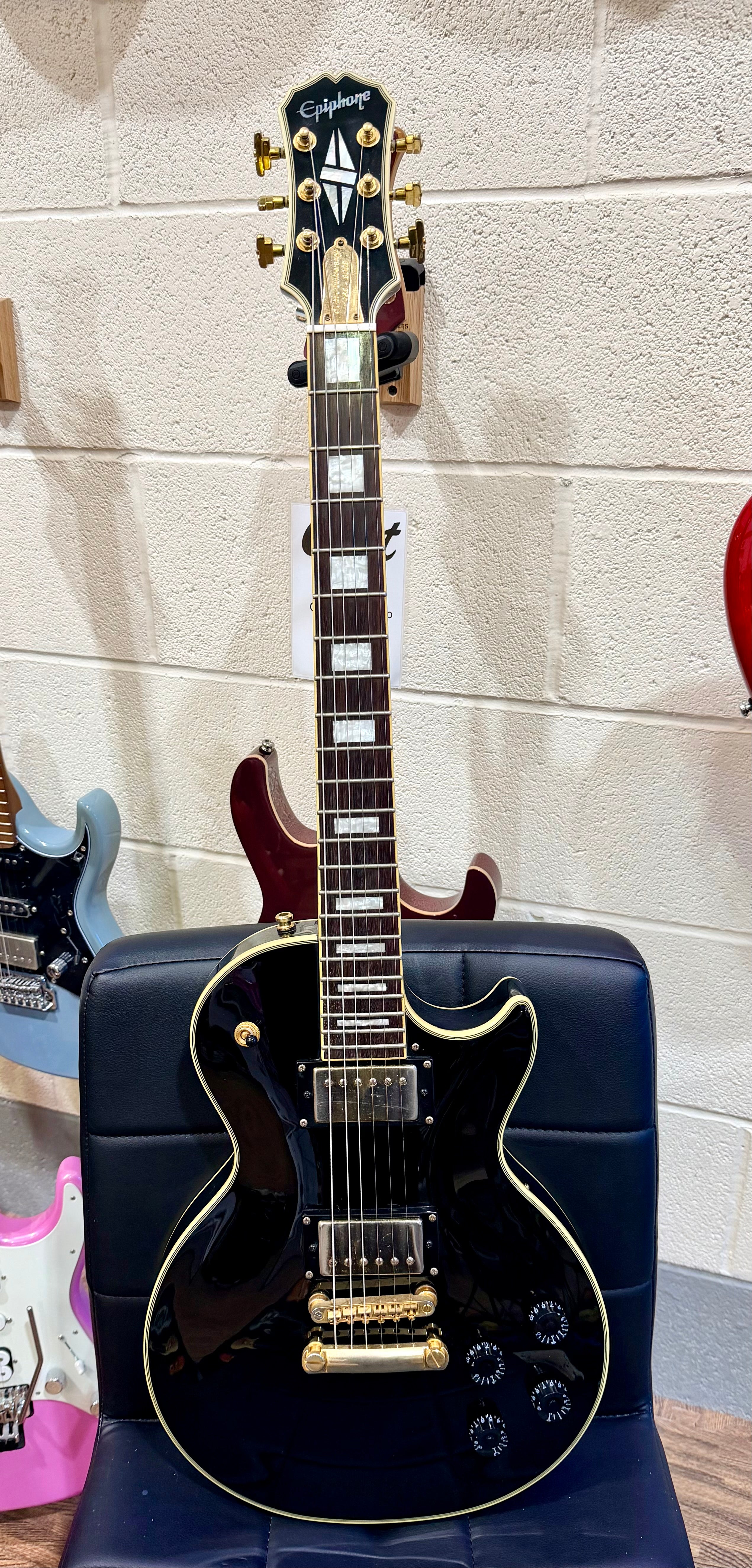 🔥RARE🔥 Epiphone Les Paul Custom 50th Anniversary Ebony/Gold~ 2002 Ltd Edition!