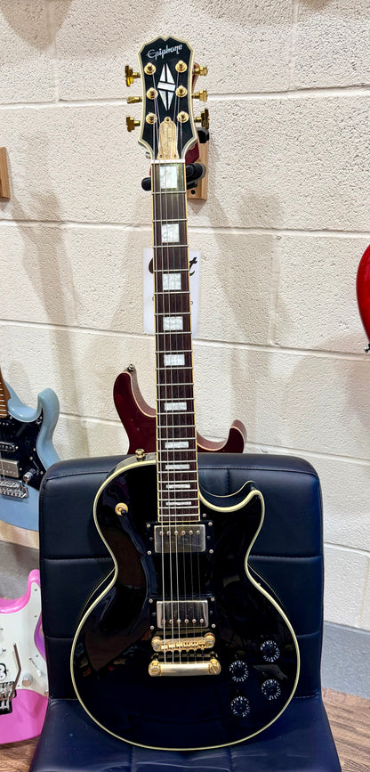 🔥RARE🔥 Epiphone Les Paul Custom 50th Anniversary Ebony/Gold~ 2002 Ltd Edition!