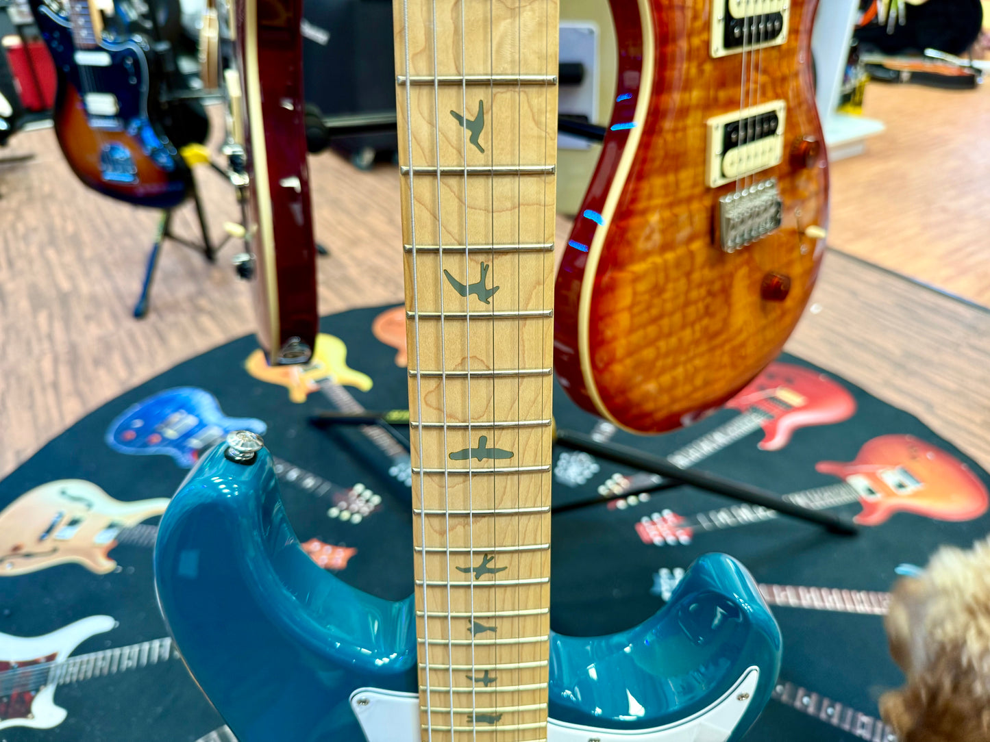 🦅 BRAND NEW 🦅 PRS Silver Sky SE Guitar~ John Mayer~ Nylon Blue + Gig Bag!