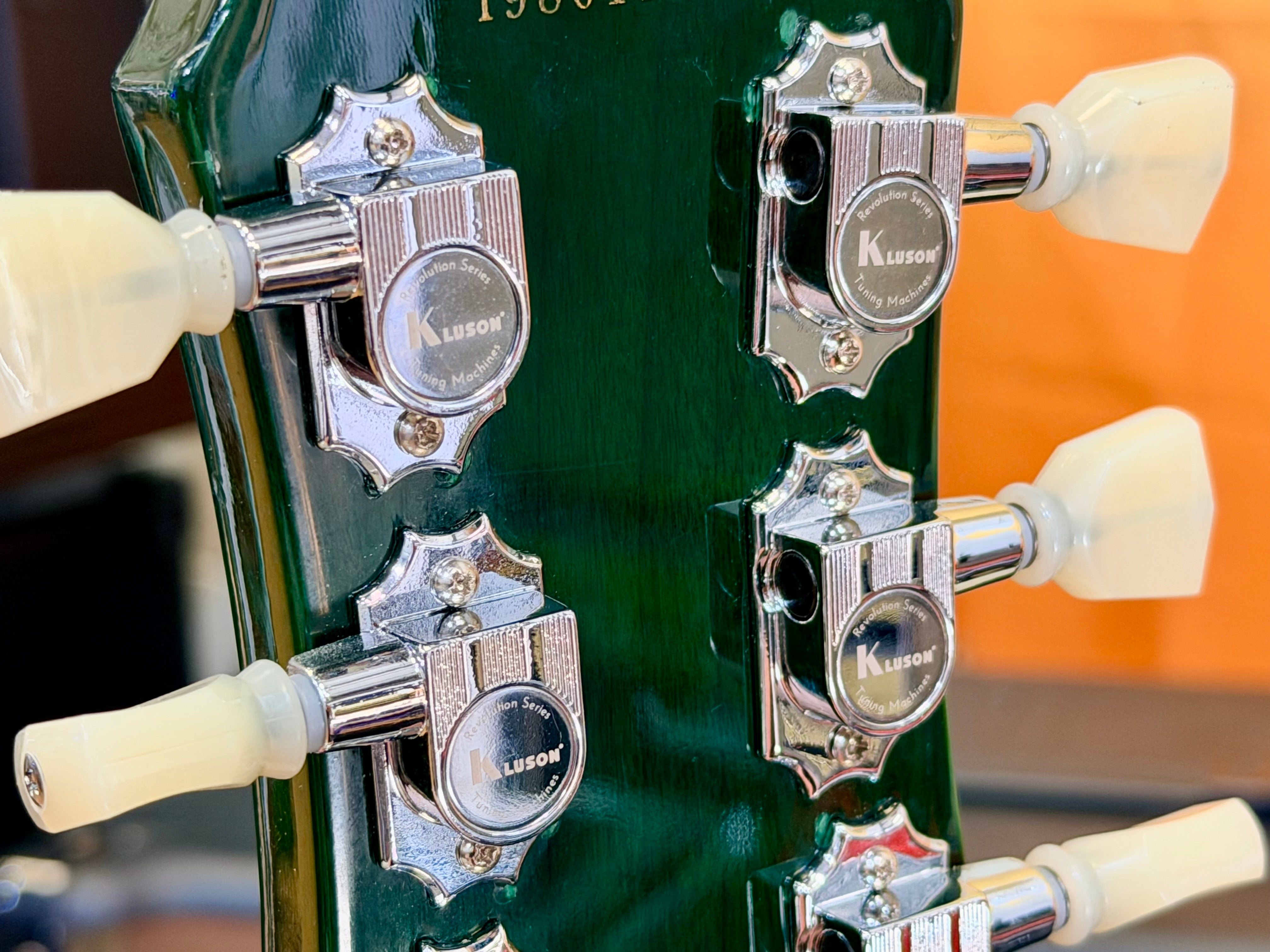 🔥1998🔥 Korean Epiphone Les Paul Standard~ Limited Edition Translucent Green!