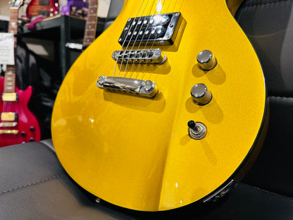 🌟ULTRA RARE & SPECIAL🌟 Lodestone UK Pulse Les Paul Shape Electric Guitar~ Gold