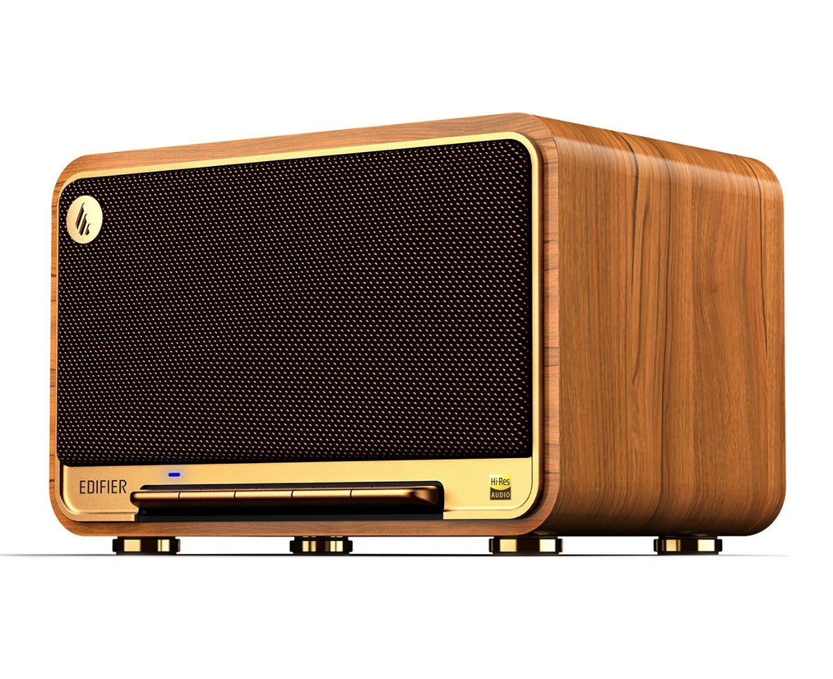 Edifier D32 Tabletop Retro Bluetooth Speaker Hi-Fi Hi-Res Audio 60W RMS - Brown