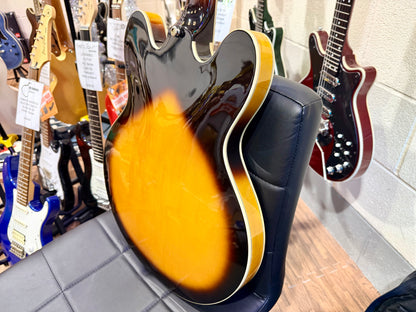 ☀️2008☀️ Epiphone Sheraton ii VS~ Vintage Sunburst~ Hollow-body~ Hard Case!