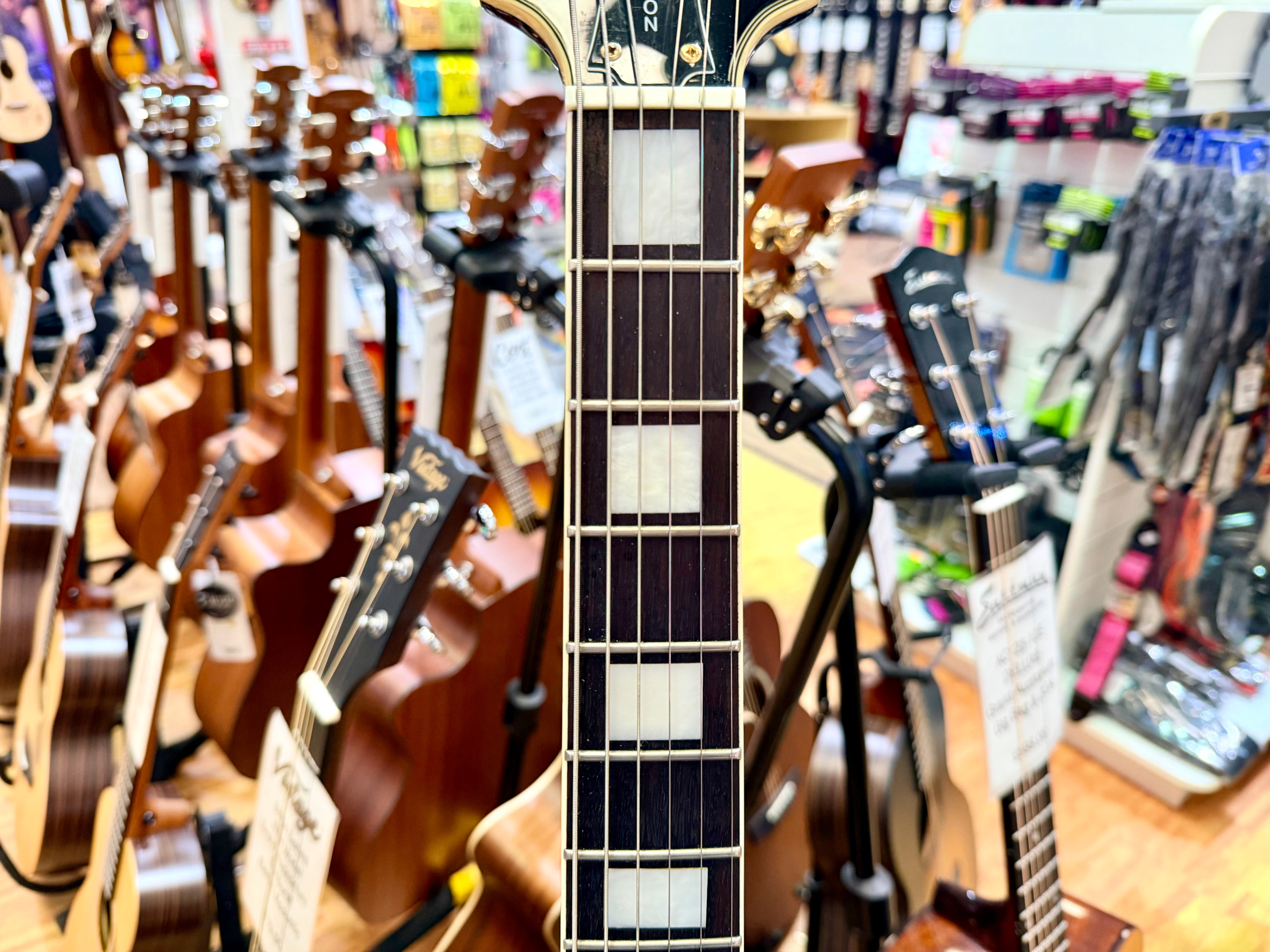 🔥RARE 1989🔥 Epiphone Les Paul Custom MIK First Year~ Open Book~ Korea~ Black!