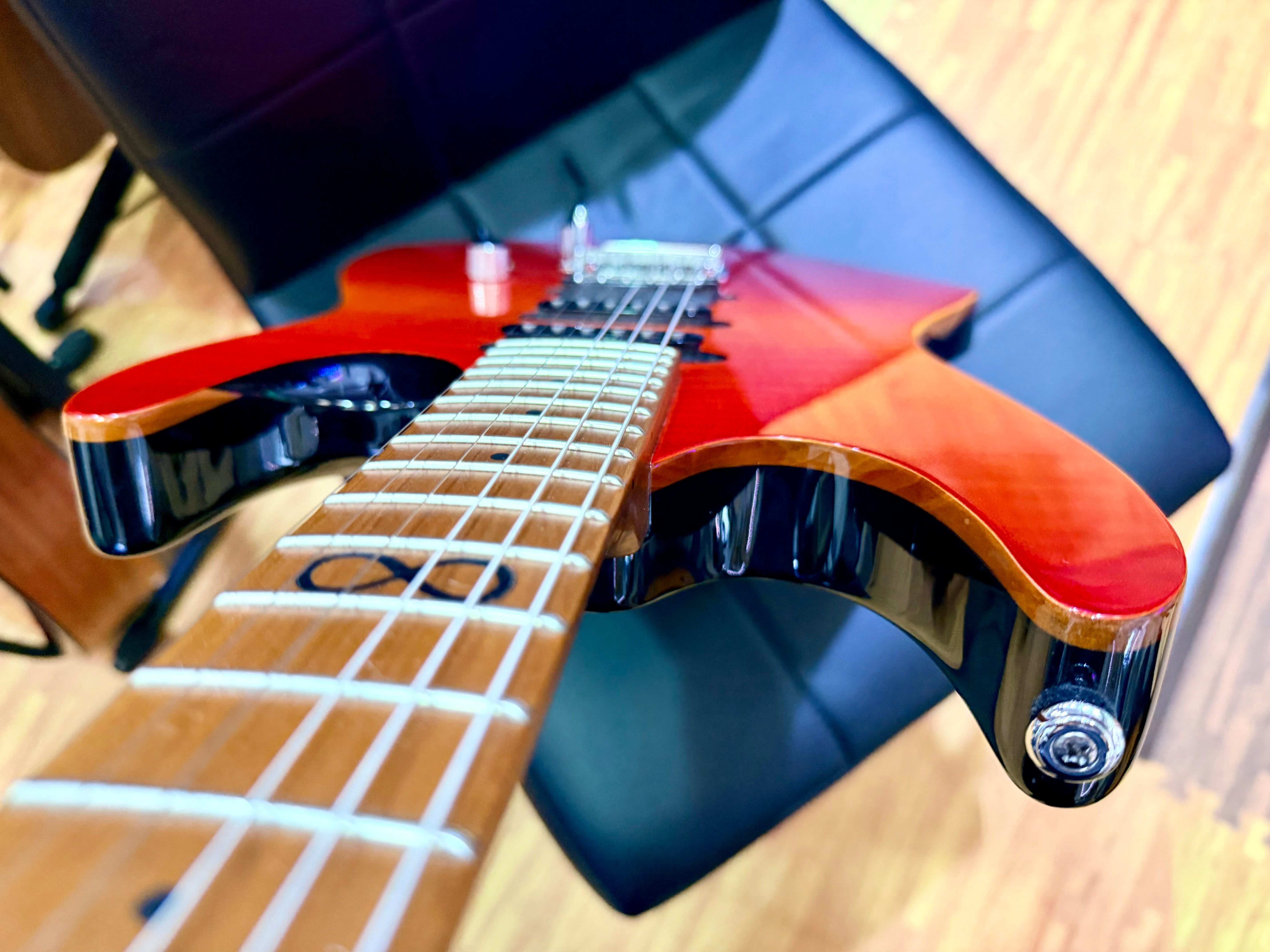 ☀️2020☀️ Chapman Guitars ML1 Hybrid~ Cali Sunset Red HSS~ Roasted Maple Neck!