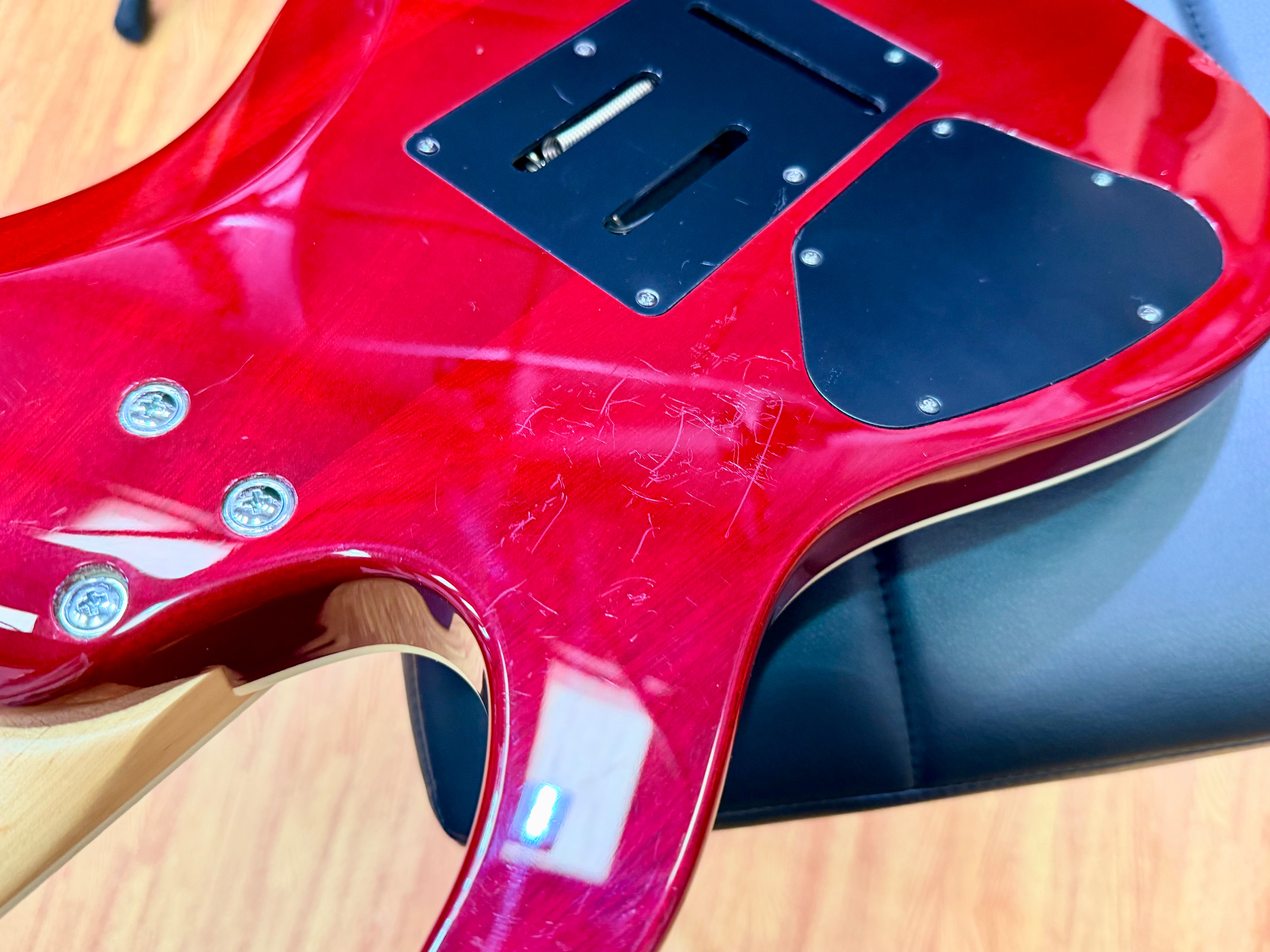 ⚡️2020⚡️ Ibanez SA360QM SA Series Electric Guitar~ Transparent Red Burst~ HSS!