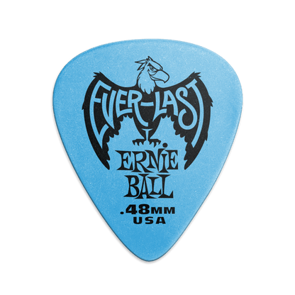 Ernie Ball Everlast Picks- 0.48mm Blue 12 Pack