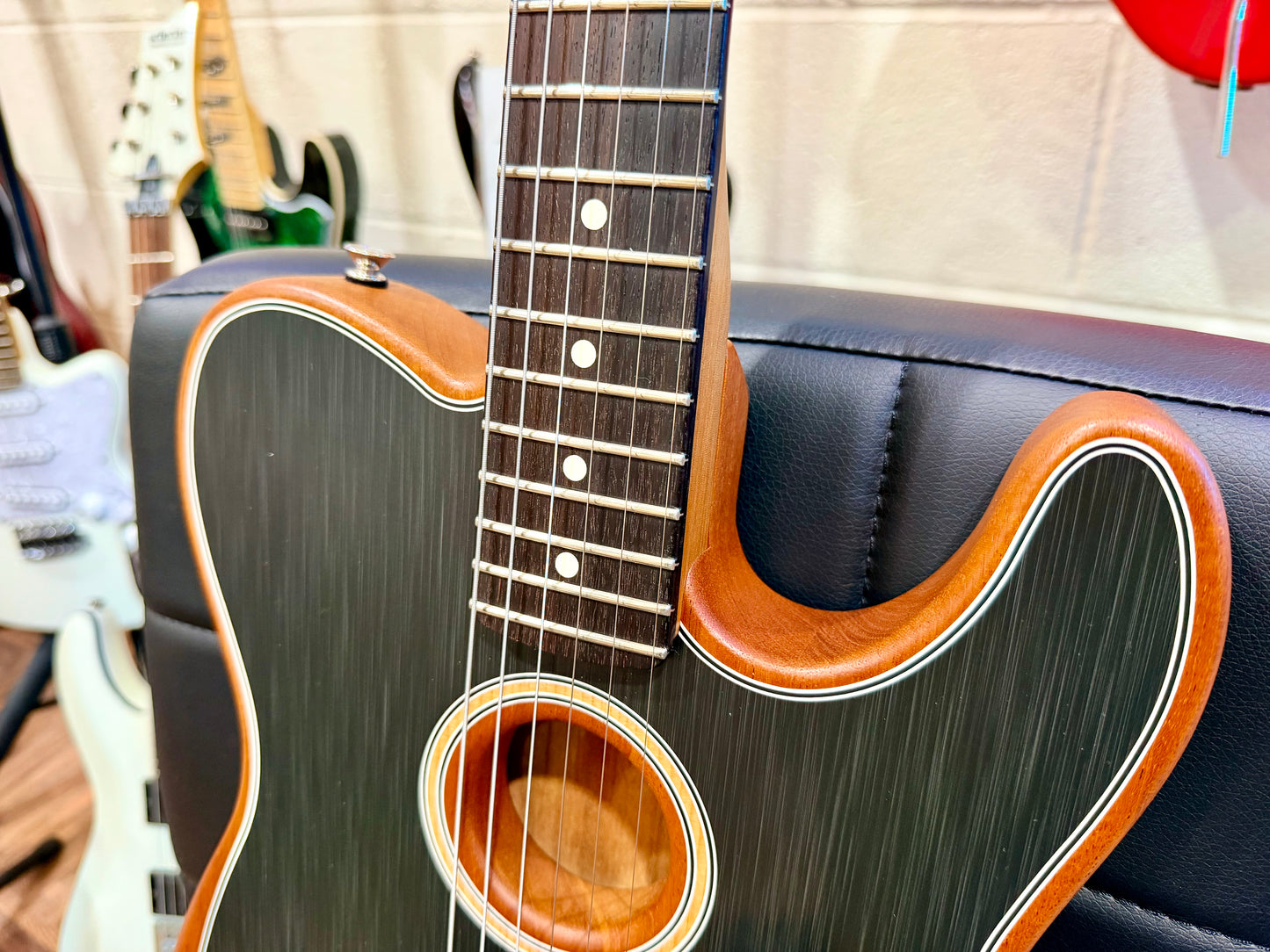 🔥2021🔥 Fender Player Acoustasonic Telecaster~ Brushed Black~ Mexican Tele!