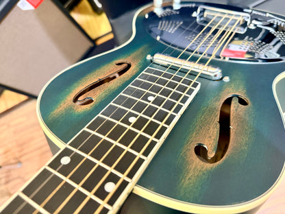 🔥NEW🔥 Ortega Americana Series RRG30E-DD Electro-Acoustic Resonator~ Denim!
