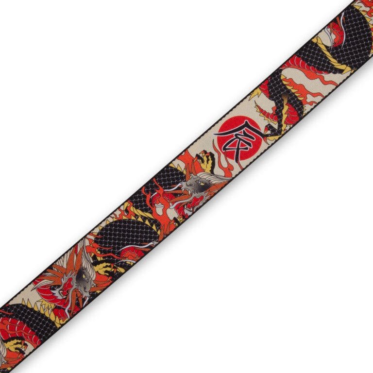 Levy’s Prints 2” Japanese Dragon Polyester Guitar Strap