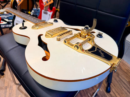 🌟2015🌟 Epiphone Wildkat Royale~ Custom Shop Ltd Ed~ Pearl White~ Semi-Hollow!