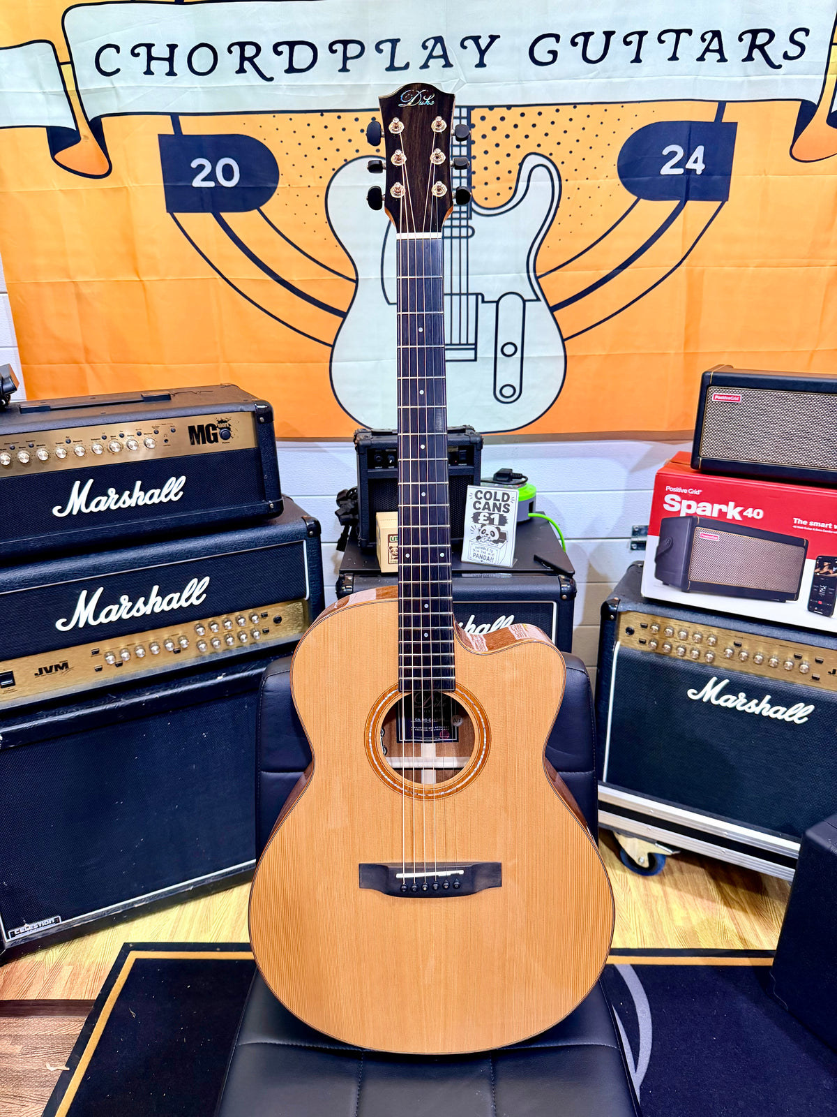 ✨NEW✨ Duke GA-MC-Cut-Solid-Air~ All Solid Electro Acoustic Guitar~ Ebony + Cedar