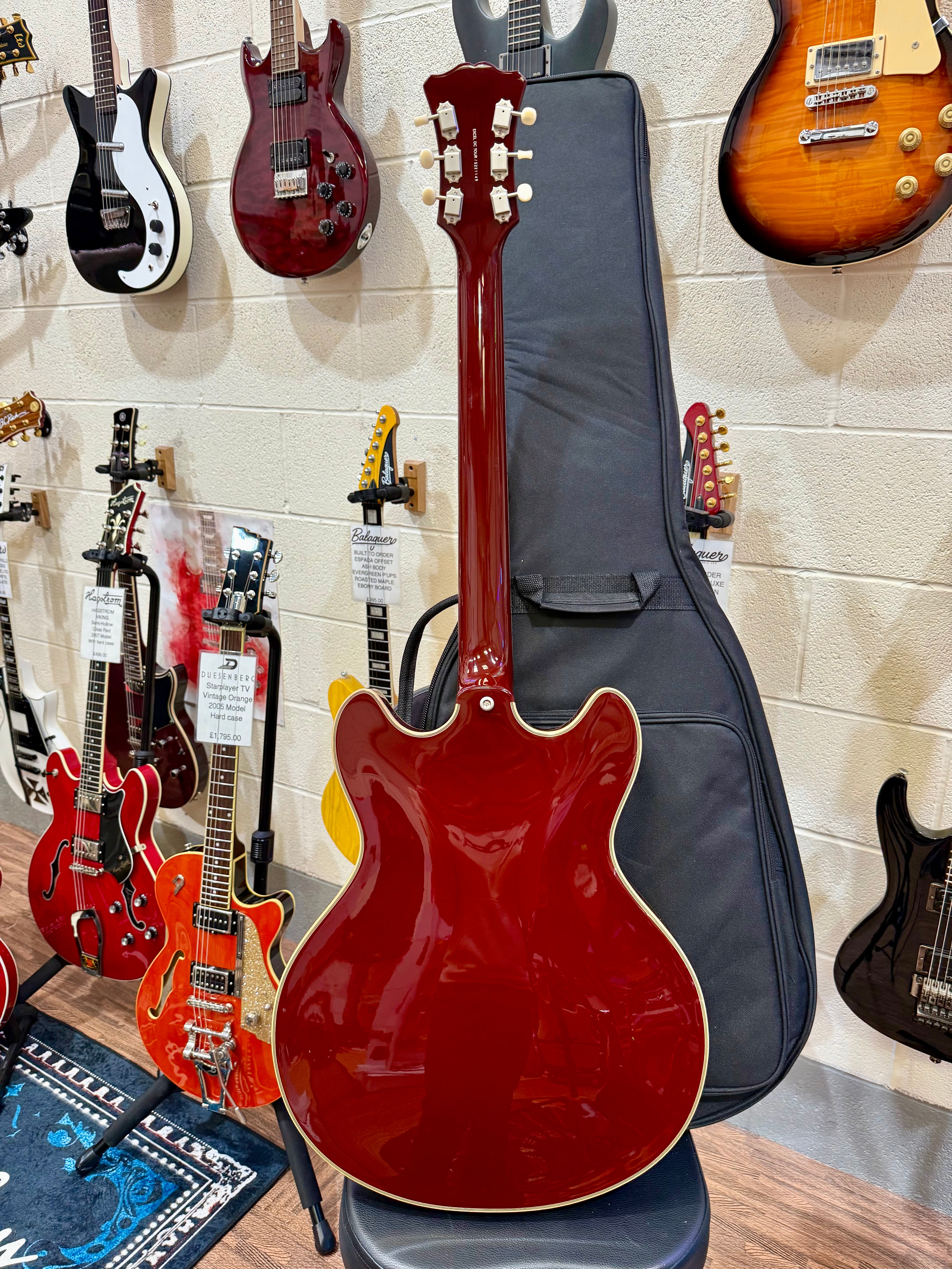 🌟MINT🌟 D’Angelico Excel Series DC Tour Hollowbody Centre Block~ Solid Wine Red