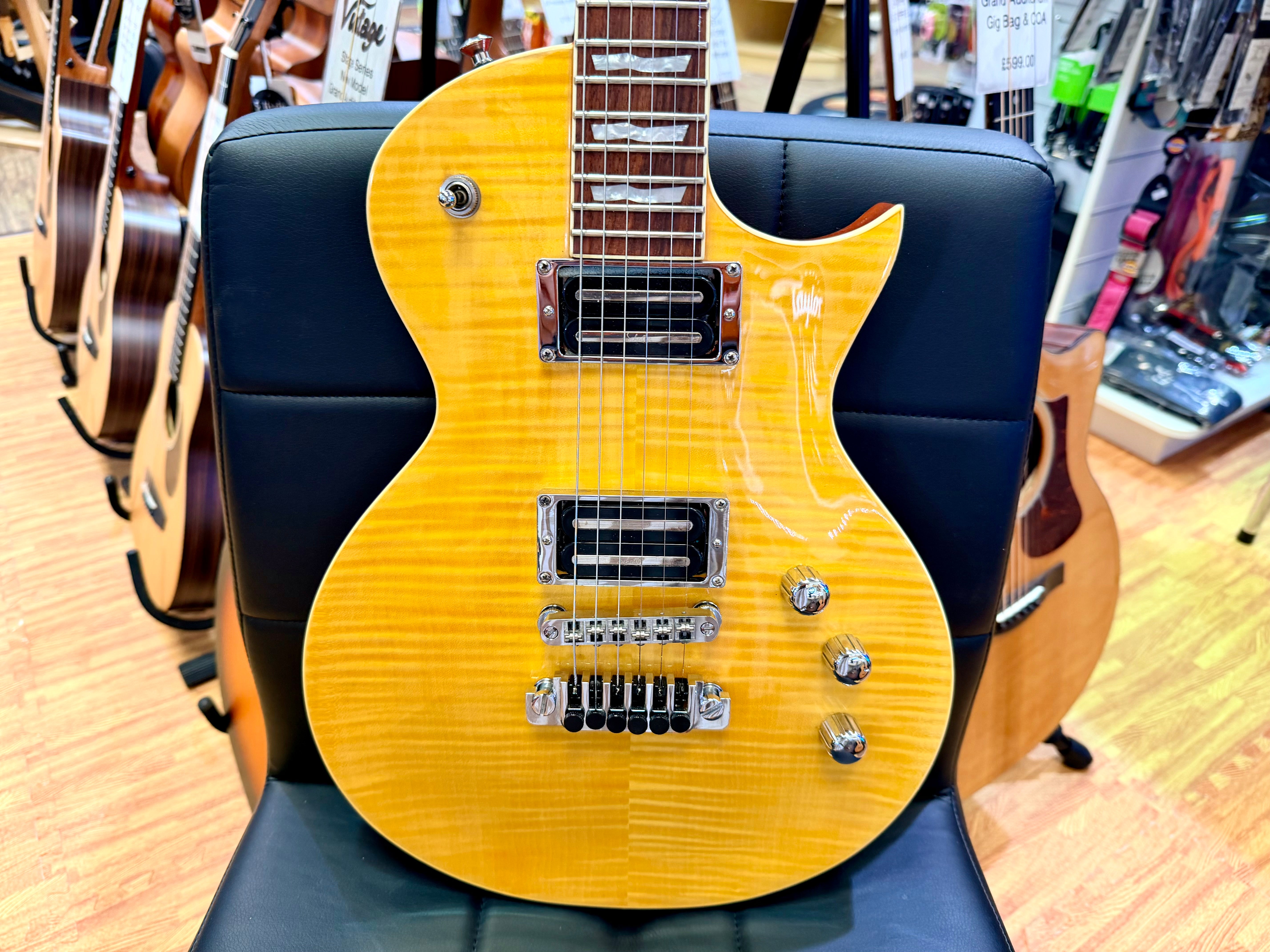 🔥2015🔥 ESP LTD EC-256 Lemon Drop~ Schaller Hot Stuff Pickups~ Gotoh Upgrades!