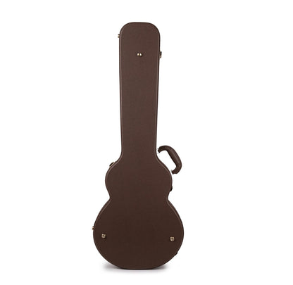 Deluxe Arch Top Wood Case LP-Style Guitars- Brown