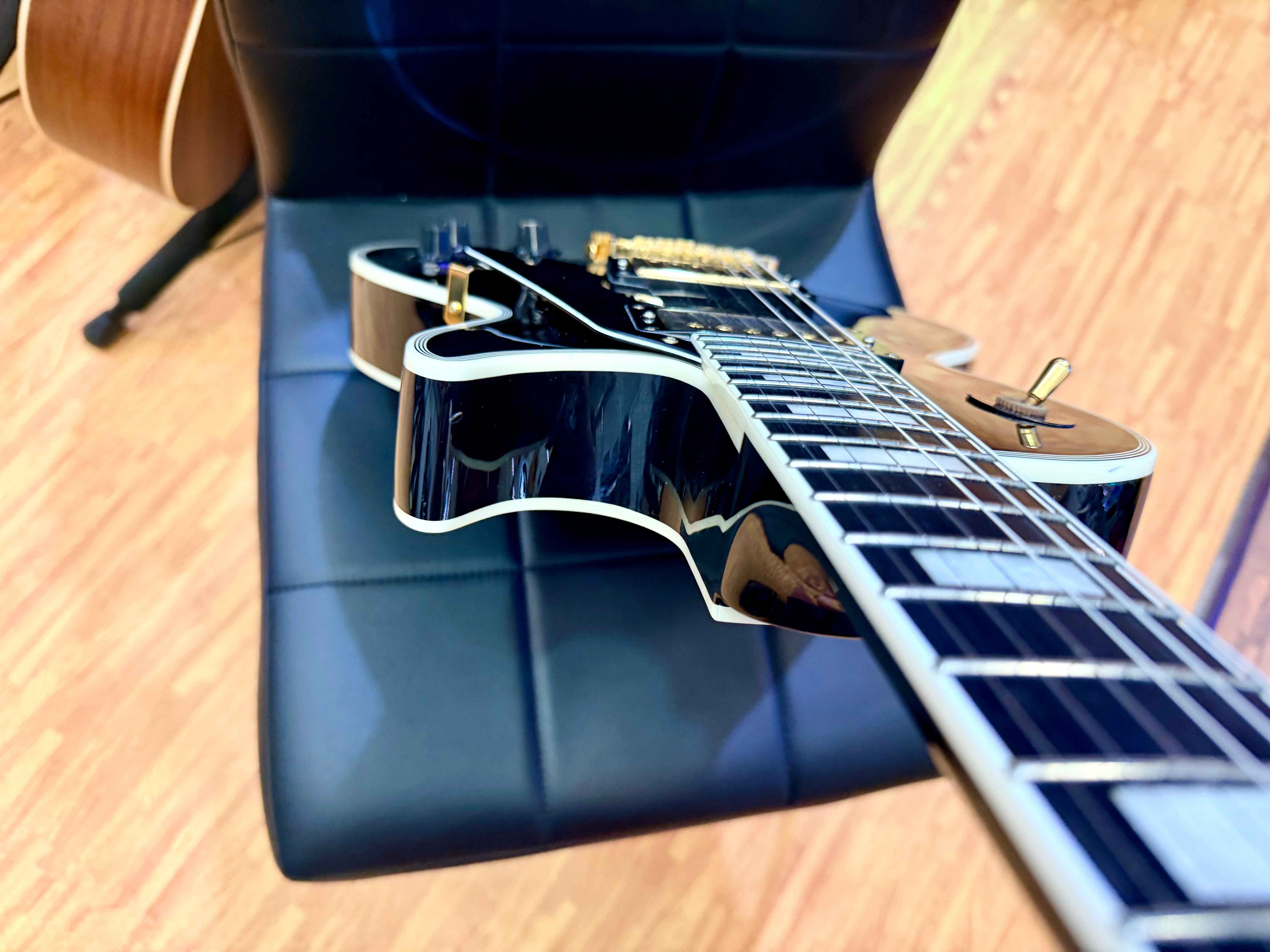 🔥2018🔥 Edwards E-LP-105CD Les Paul Custom Ebony~ Made In Japan ‘ESP’ MIJ + Bag