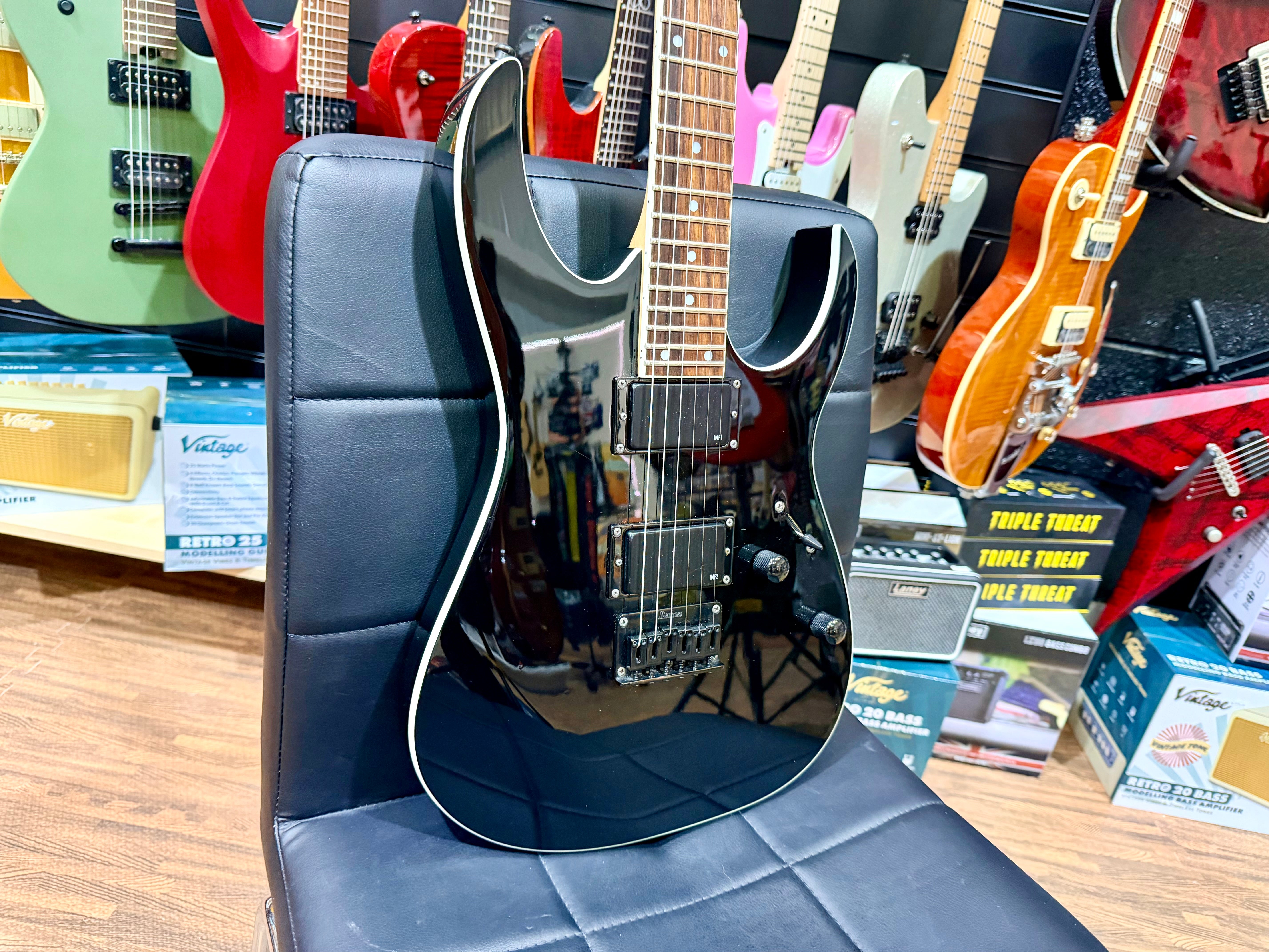 🔥2008🔥 Ibanez RGR321 EX Black Electric Guitar~ Hardtail Super Strat~ Indonesia