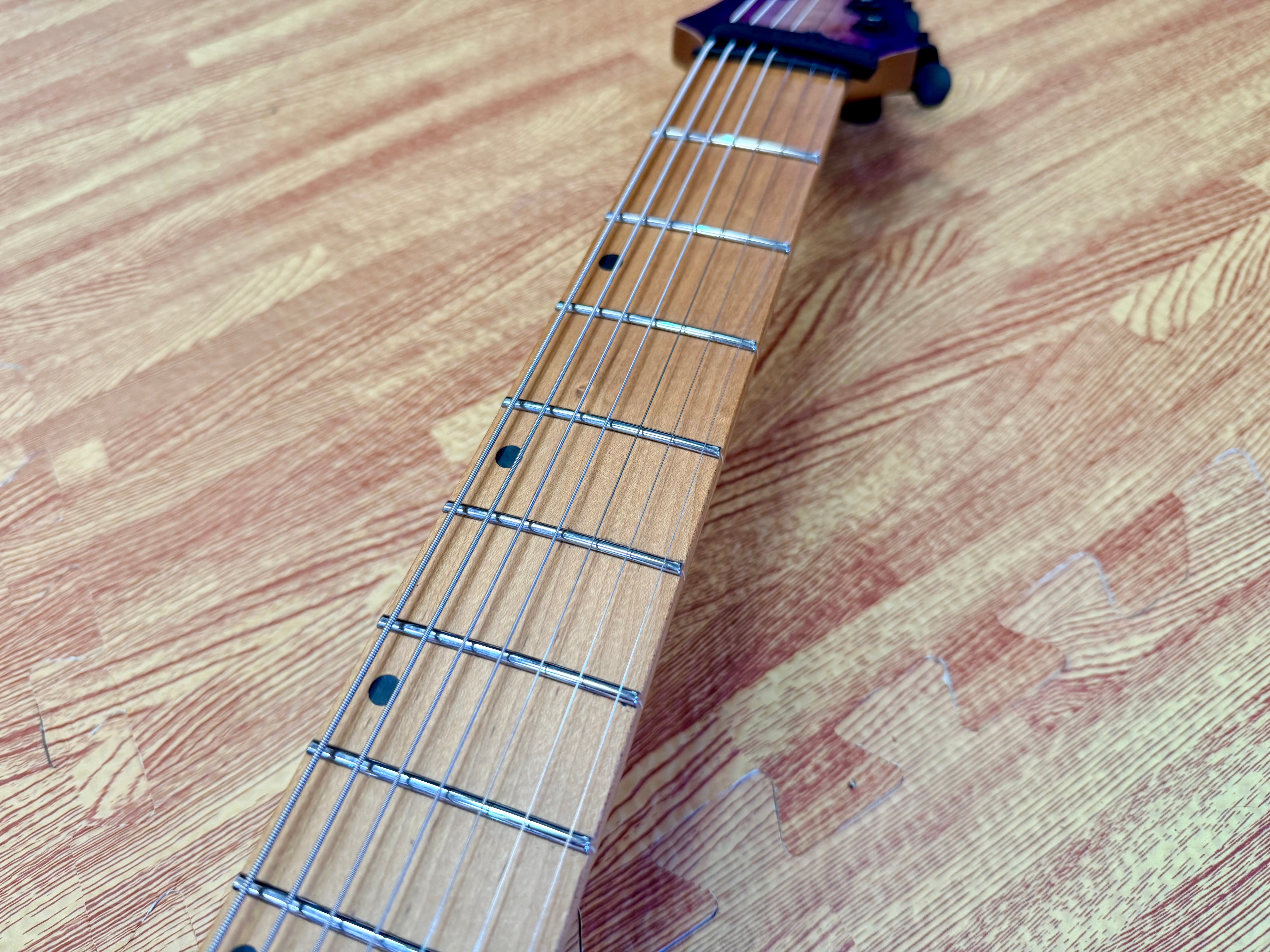 ⚡️NEW⚡️ Spira S-457 7 String Trans Purple~ Poplar Burl Top Electric Guitar~ 2026