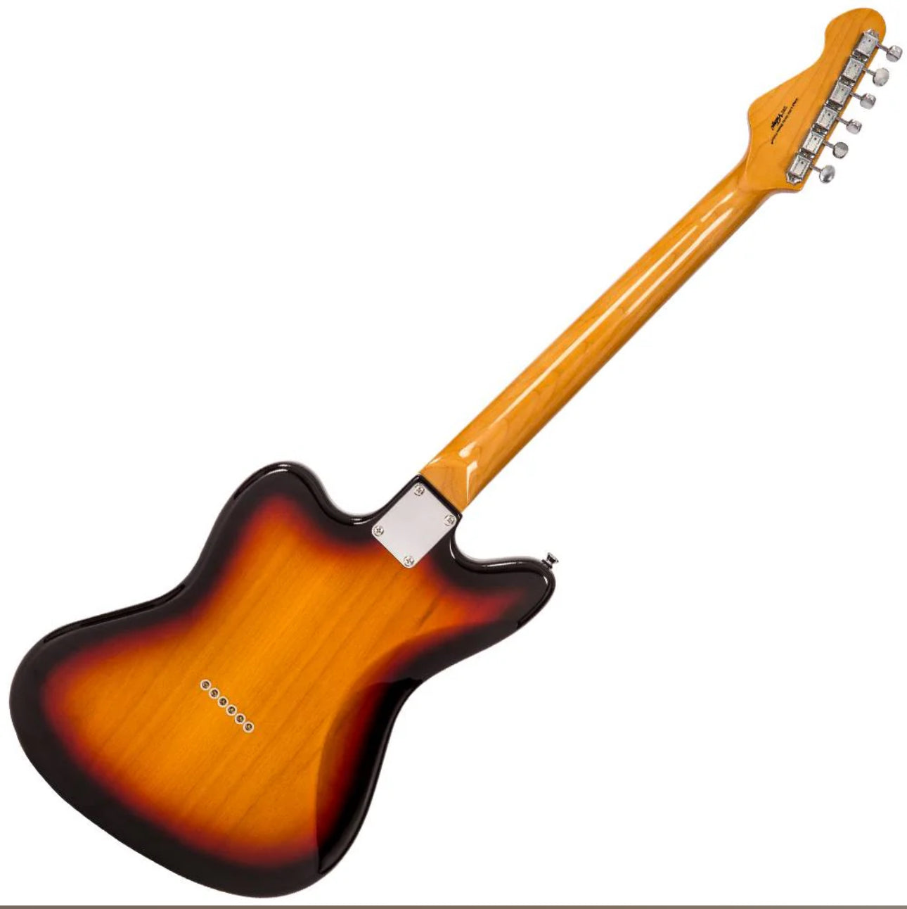 🎸NEW Vintage V65 ReIssued Series Hard Tail Electric Guitar ~ Soapbar~ Tobacco Sunburst 🎸