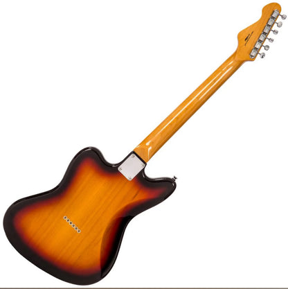 🎸NEW Vintage V65 ReIssued Series Hard Tail Electric Guitar ~ Soapbar~ Tobacco Sunburst 🎸