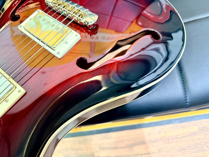 💥2022💥 PRS SE Standard Hollowbody Fire Red Burst + Hard Case~ Cherished!