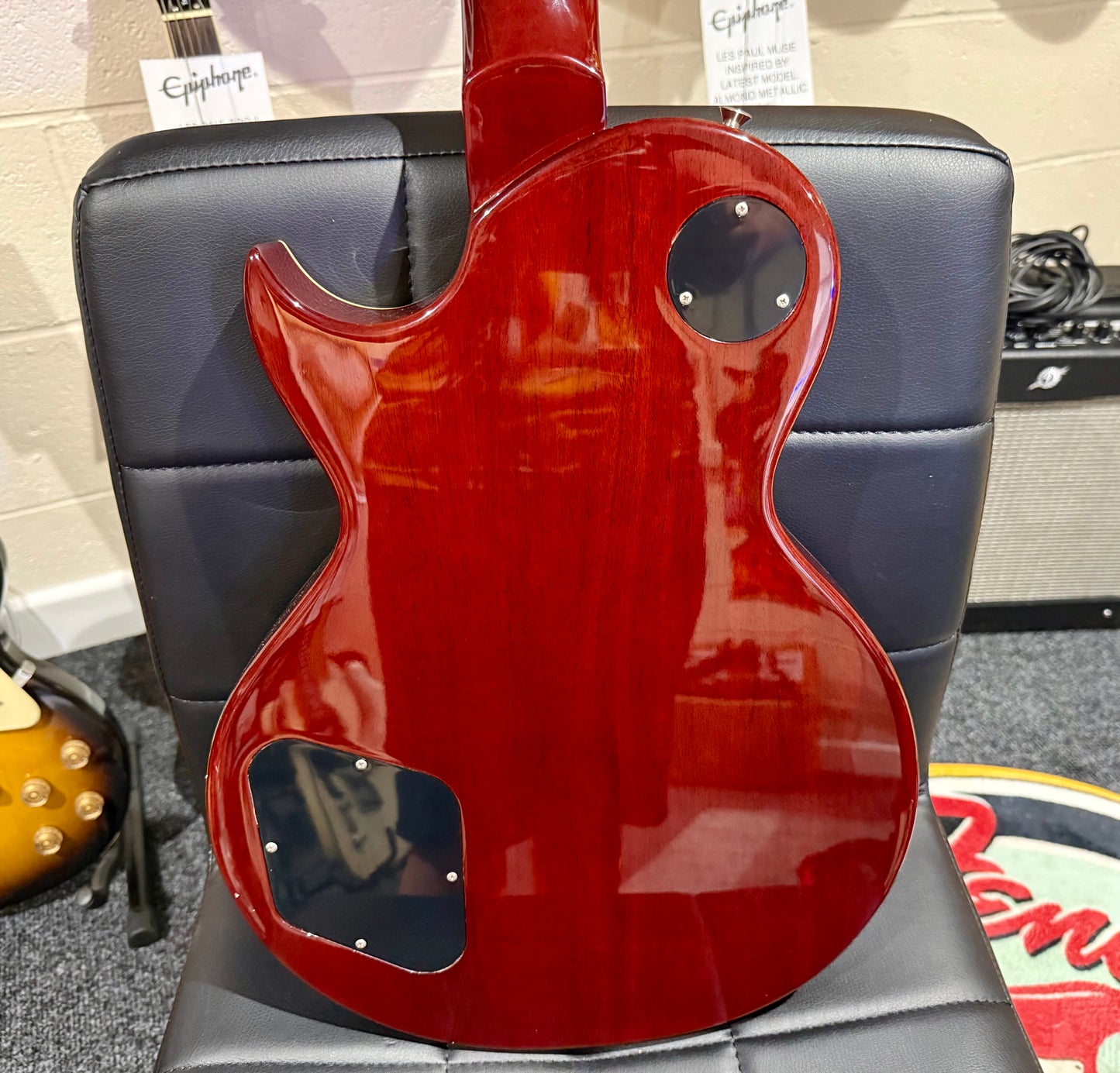 🌟MINT🌟 Vintage V100AFD Flamed Amber Paradise Electric Guitar~ Slash Les Paul!