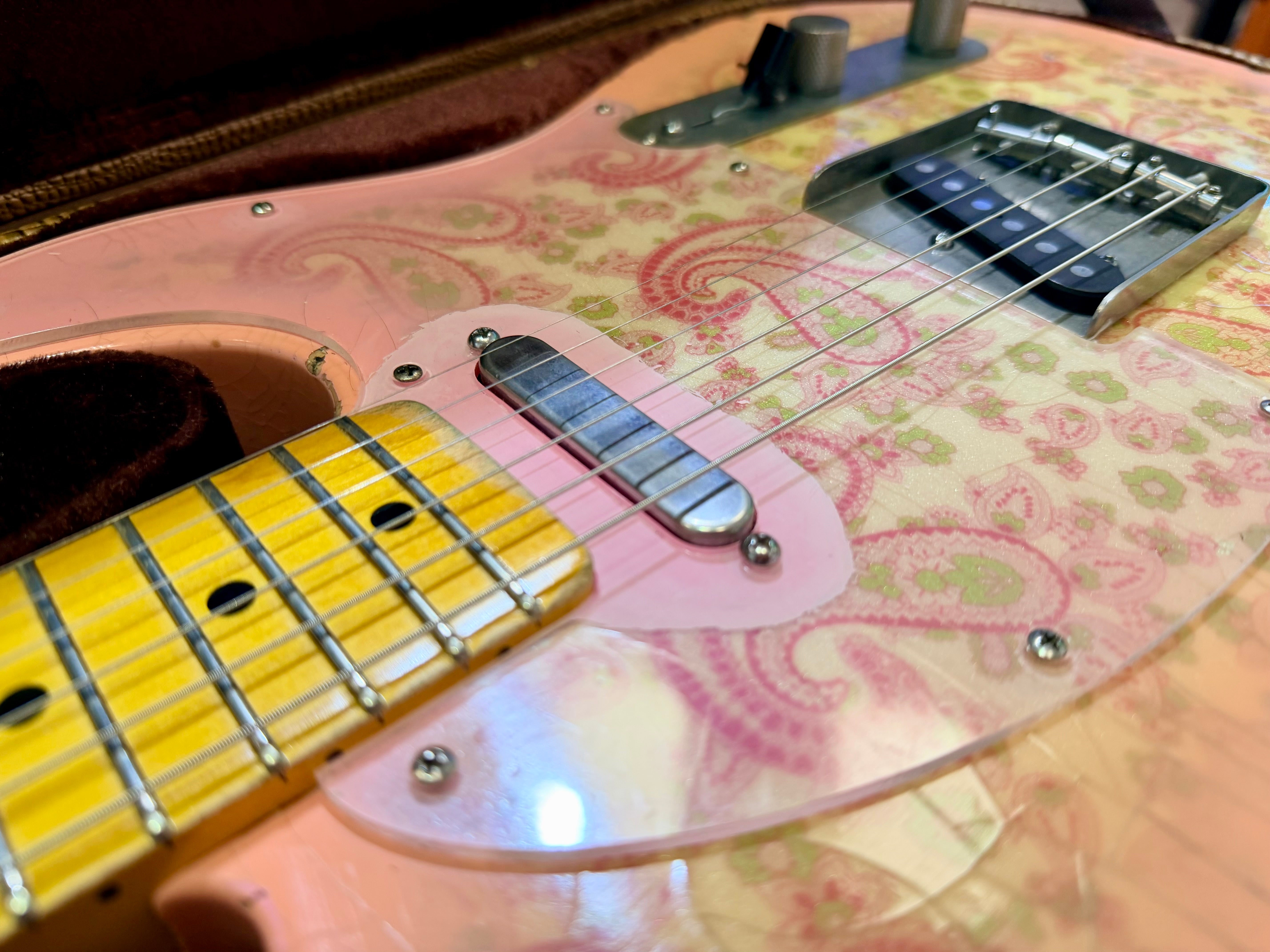 ✨2018✨ Nash Guitars T-68 Pink Paisley Telecaster Relic~ Lollar Pickups + Case!