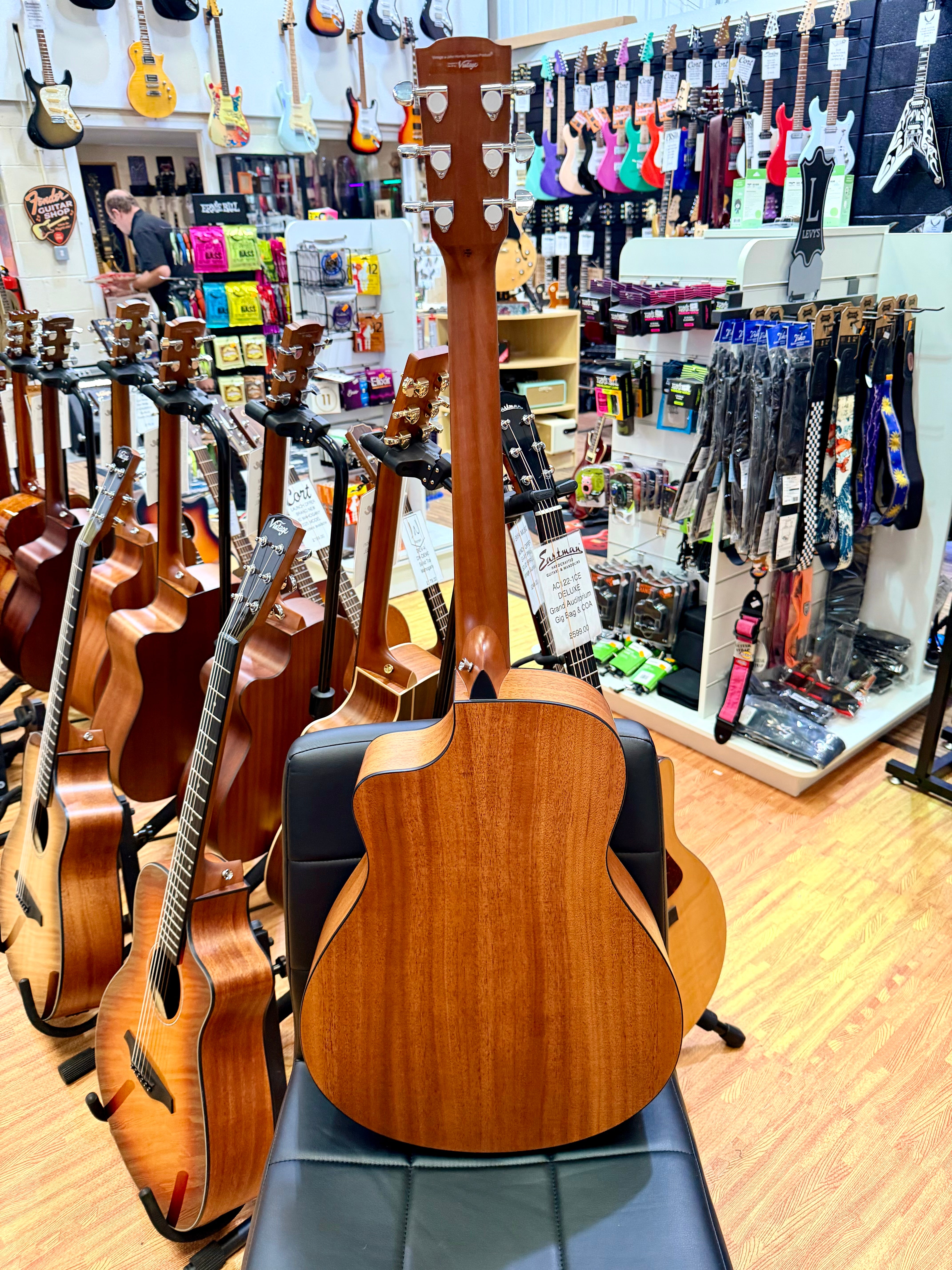 ✨NEW✨ Vintage Pacific Coast VEC300NS Electro-Acoustic Guitar~ Natural Spruce!
