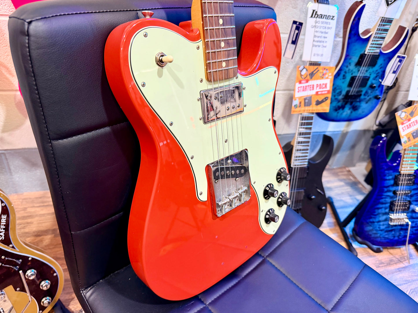 🌟2019🌟 Fender Vintera 70s Telecaster Custom~ Pau Ferro~ Fiesta Red~ Mexican!