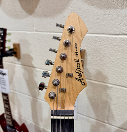 🎸 Aria Pro II 714 Strat Shape Electric Guitar~ Vintage White~ HSS Pickups 🎸