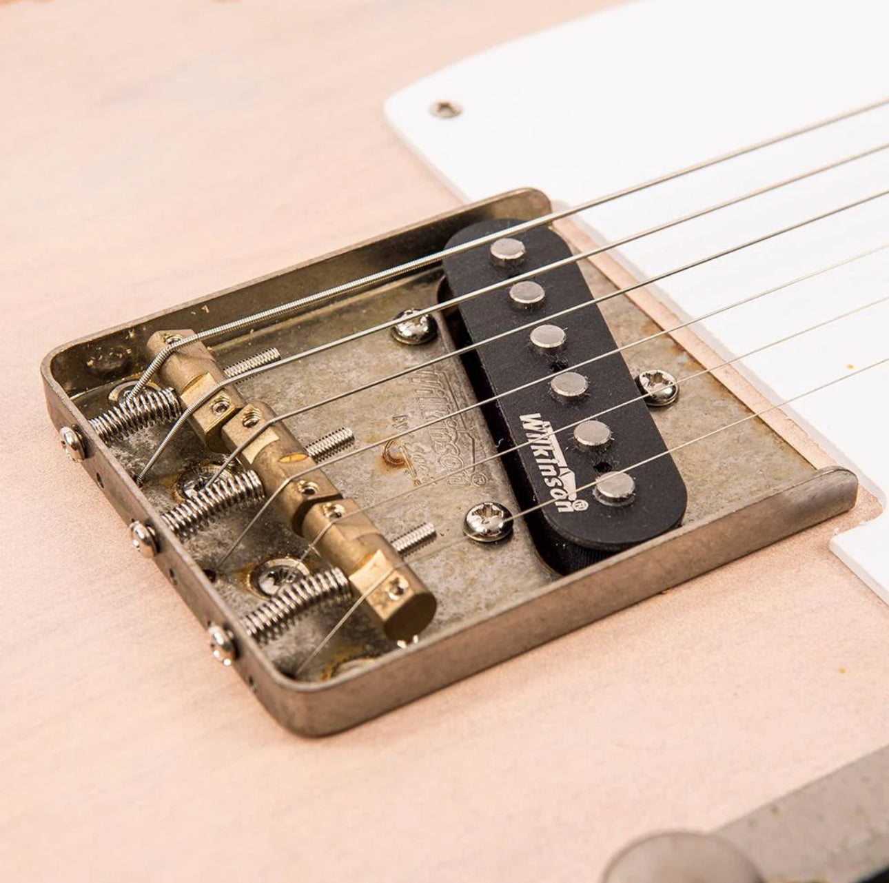 Vintage V62 ICON Telecaster Electric Guitar ~ Distressed Ash Blonde