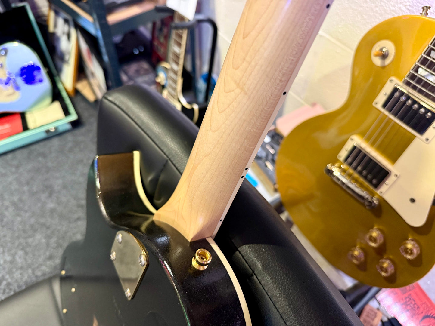 🔥CUSTOM BUILD🔥 James Hetfield Iron Cross Guitar~ Genuine EMG Het set~ESP Style