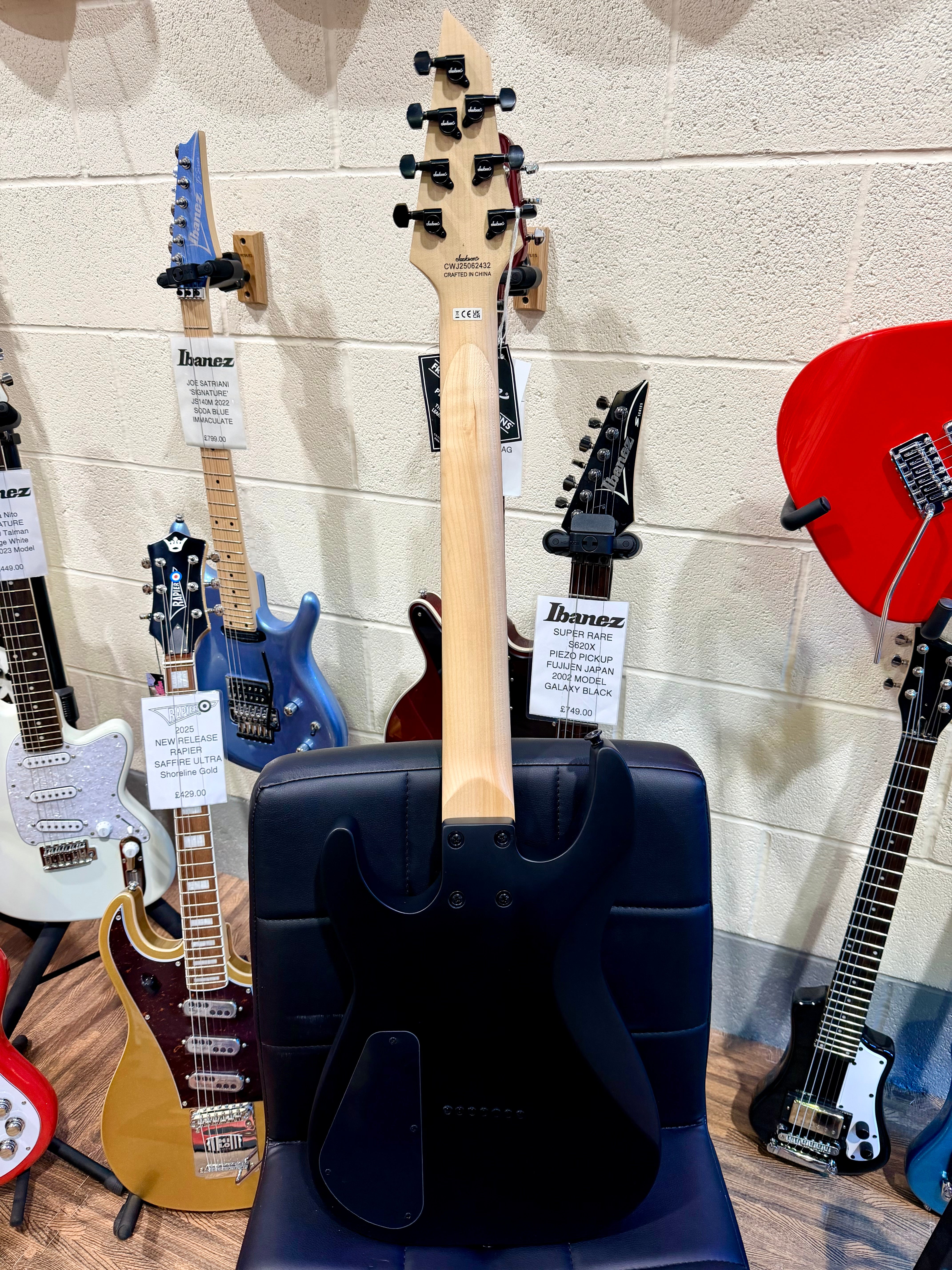 🔥NEW 2025🔥 Jackson JS Series JS22-7 Dinky Arch Top 7 String Guitar~Satin Black