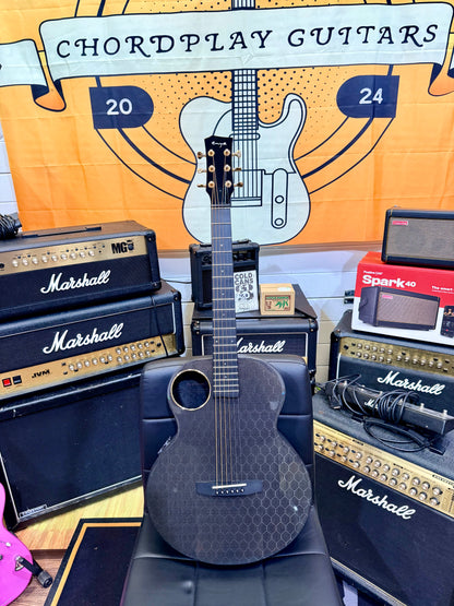 🔥MINT🔥 Enya X4 Pro Mini/EQ Carbon Fibre Electro-Acoustic Smart Guitar + Case!