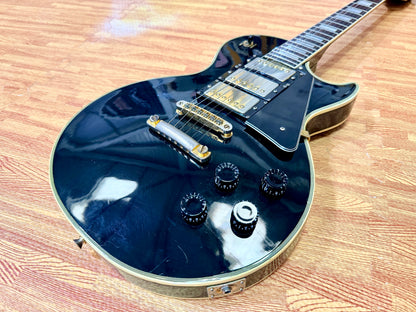 🇯🇵 RARE 🇯🇵 1970s Antoria Les Paul Custom~ Black Beauty 3 Pickup MIJ Japan!