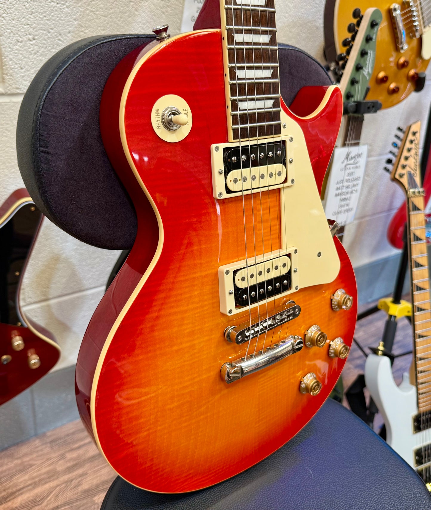 🌟2018🌟 Fernandes Burny Super Grade Les Paul Electric Guitar~ Cherry Sunburst!