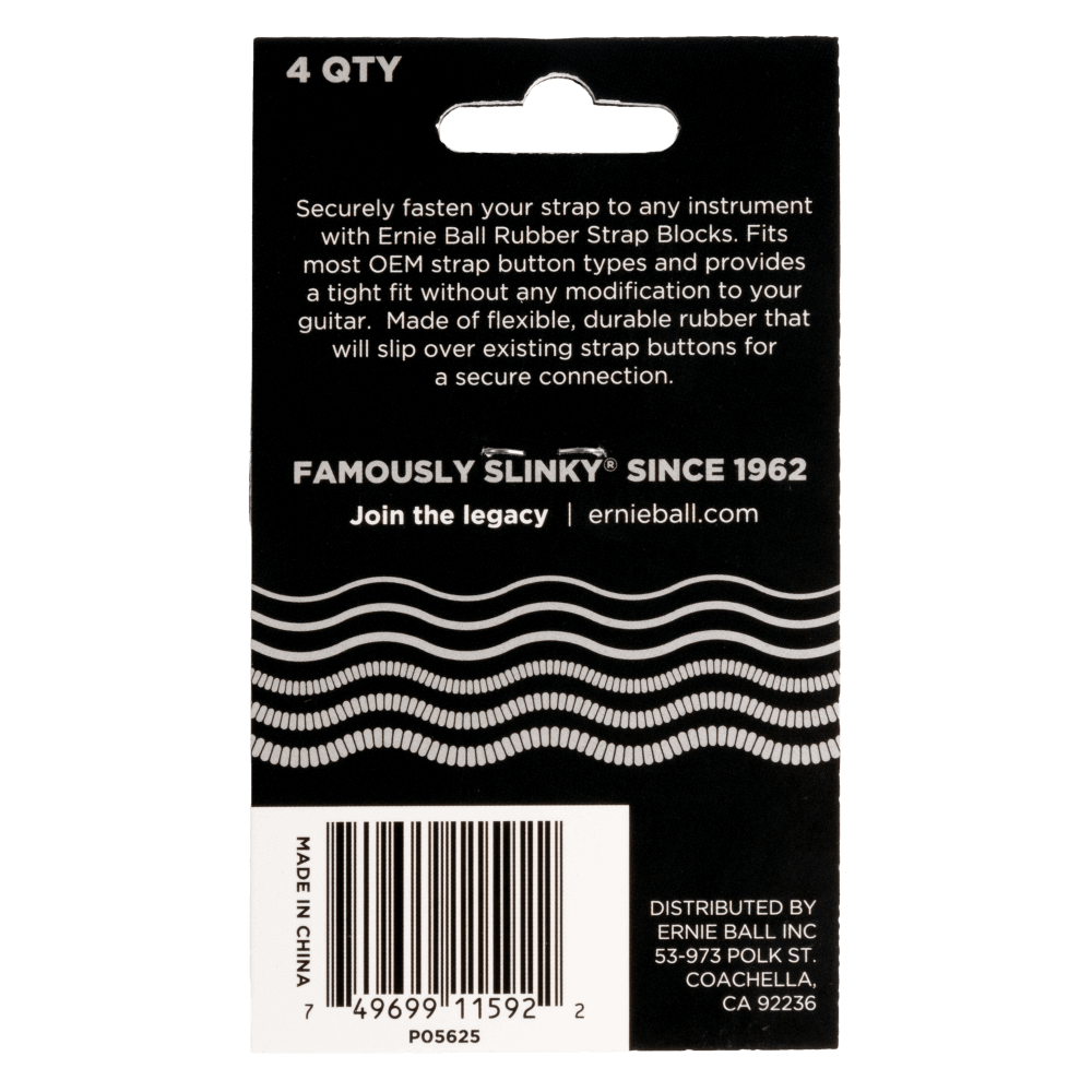 Ernie Ball Strap Blocks- Grey
