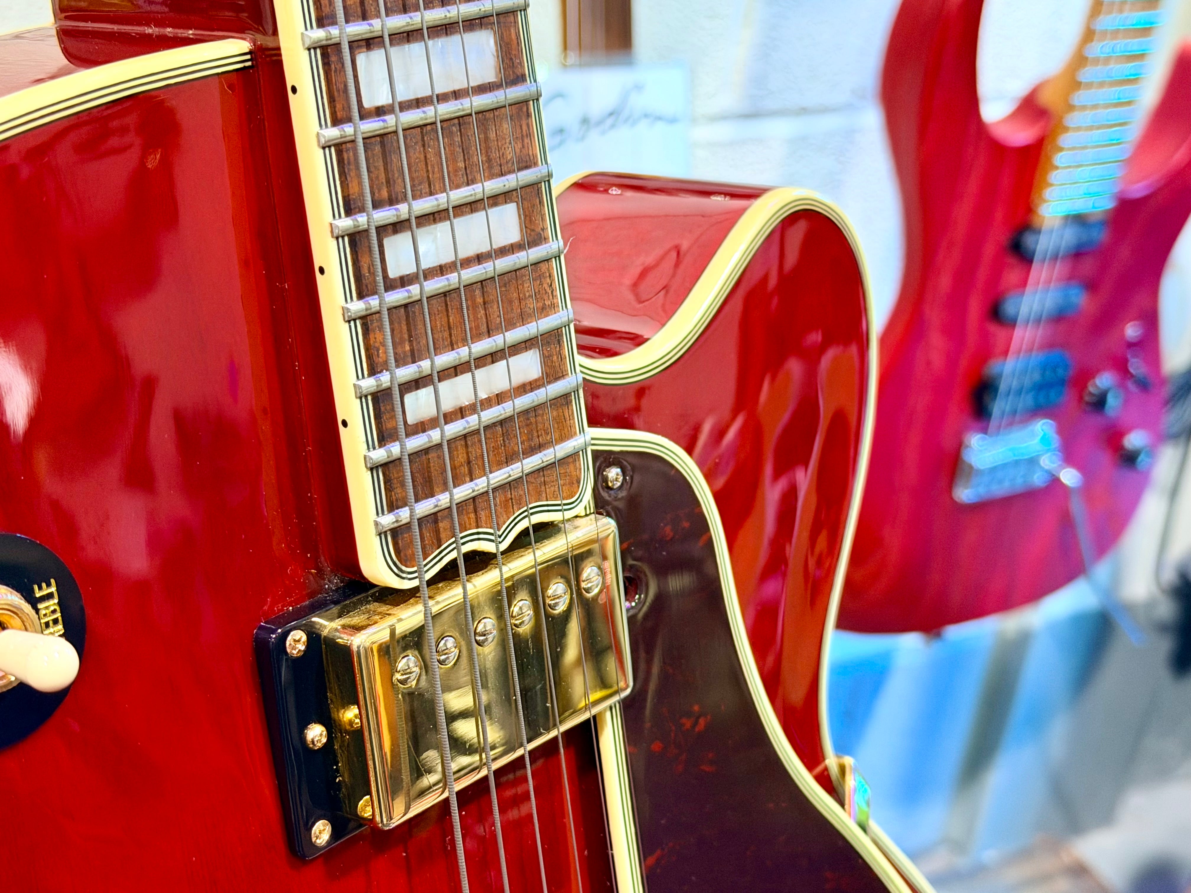 🔥MINT 2019🔥 Epiphone Joe Pass Emperor II Pro~ Rare Wine Red Hollowbody + Hard Case