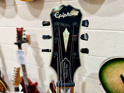 🔥2018🔥 Epiphone Les Paul Prophecy Custom Plus EX~ Midnight Ebony~ EMG P’Ups