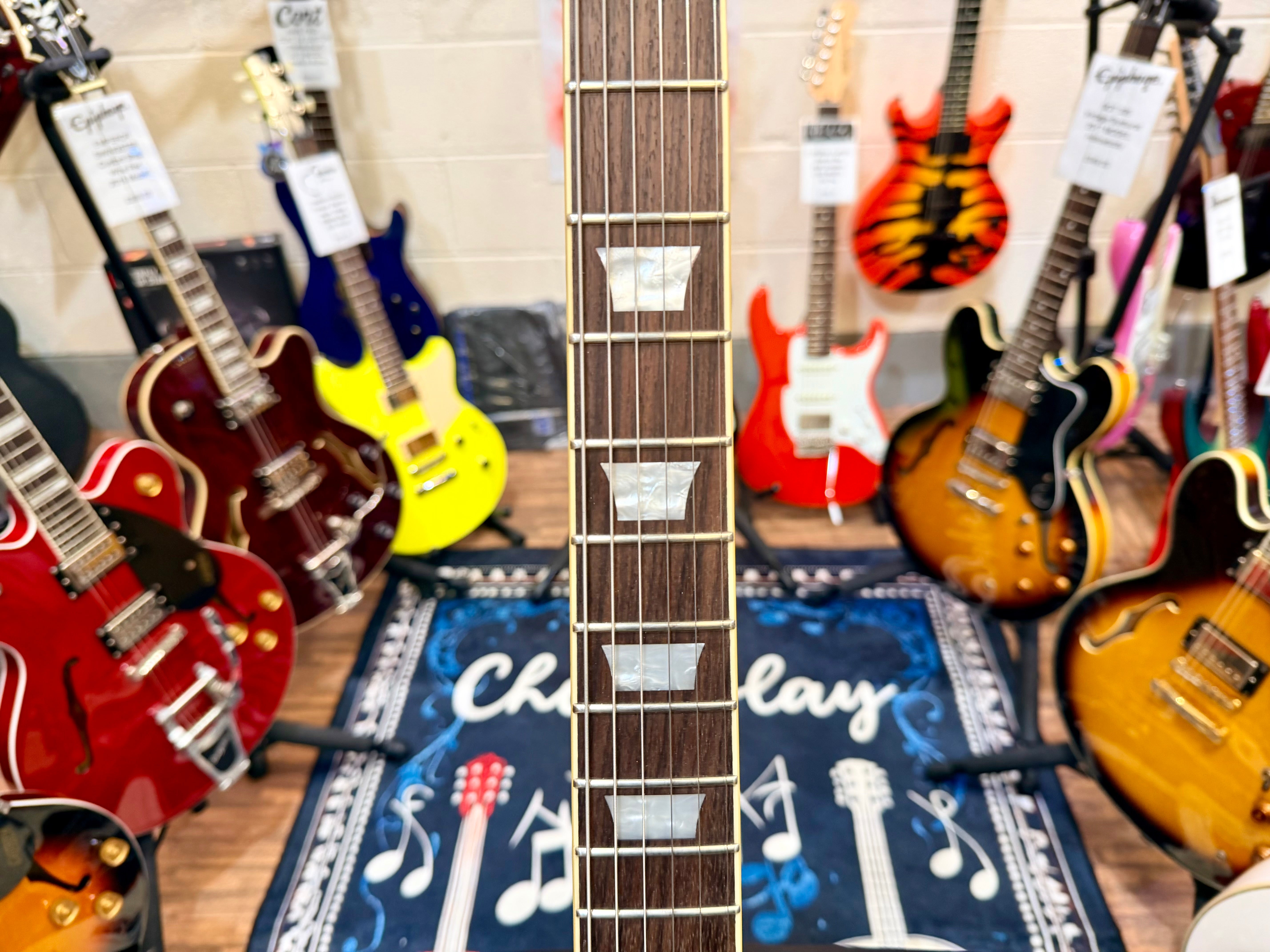 🔥B-STOCK🔥 Vintage V100 ReIssued Electric Guitar – Arctic White Les Paul V100AW