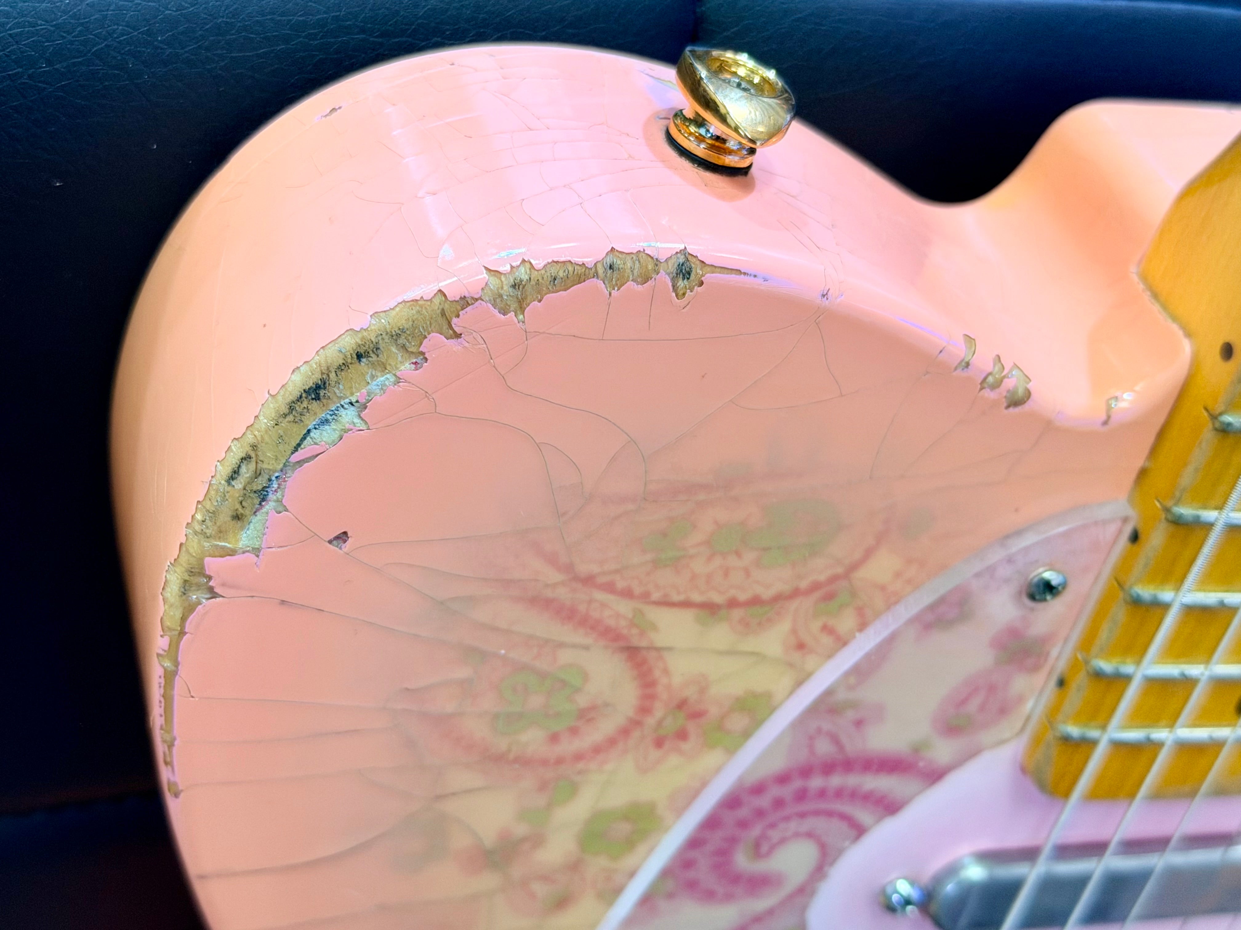 ✨2018✨ Nash Guitars T-68 Pink Paisley Telecaster Relic~ Lollar Pickups + Case!