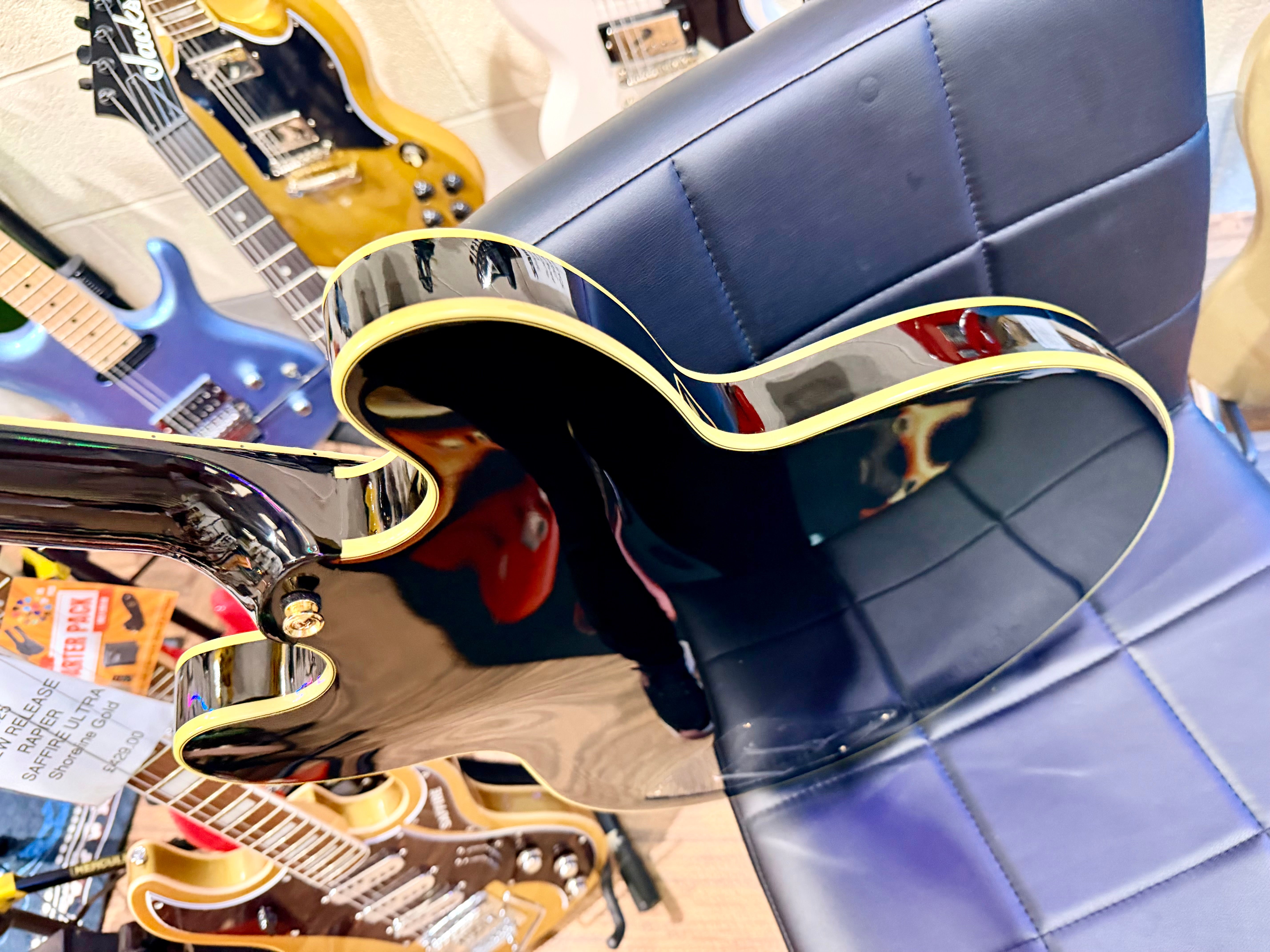 🔥MINT🔥 Epiphone B.B. King Lucille Guitar~ 2016~ Ebony Black~ Semi-Hollowbody!