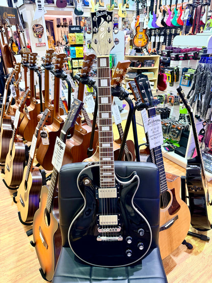 🔥2021🔥 Burny RLC-50JS Black John Sykes Les Paul Custom~ IronGear Pickups!