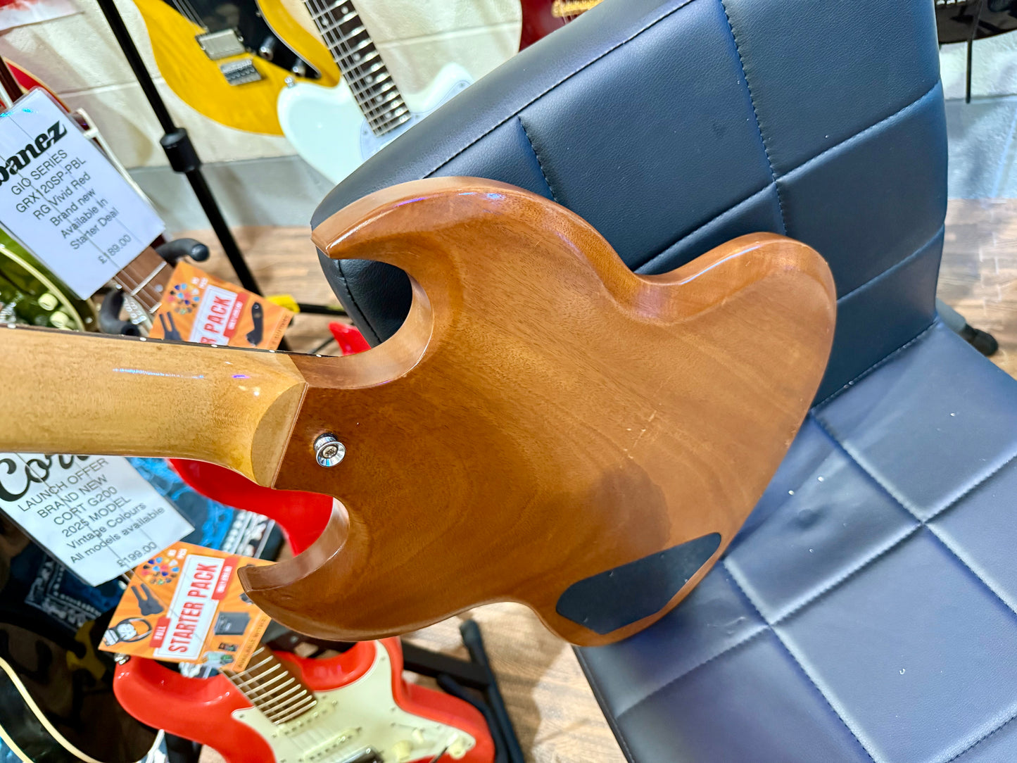 🌟2020🌟 Gibson SG Tribute~ Natural Walnut Finish~ Hiscox Hard Case~ USA Made!