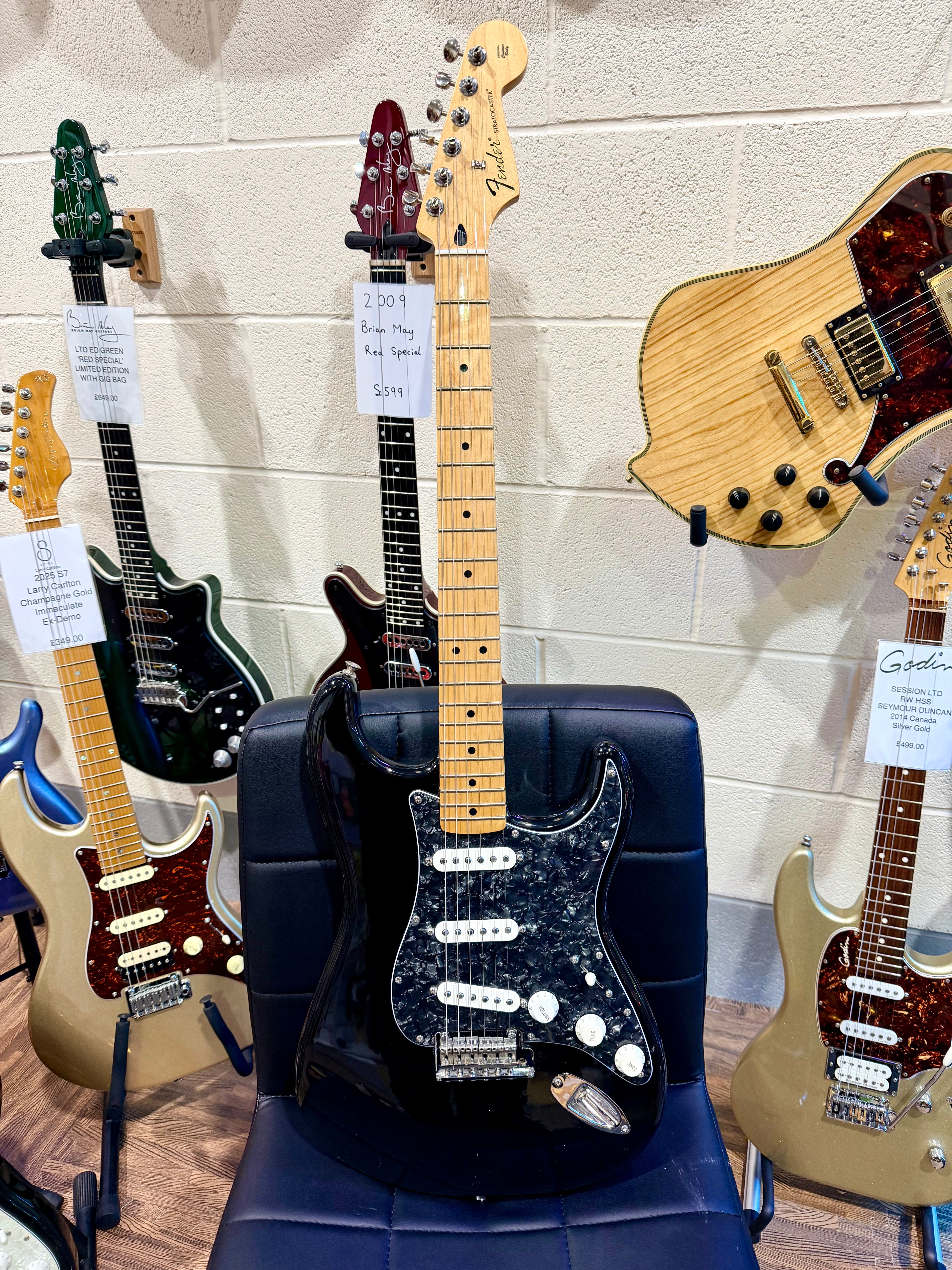 🌟2017🌟 Fender Standard Mexican Stratocaster~ Black (Respray)~ MIM Strat!