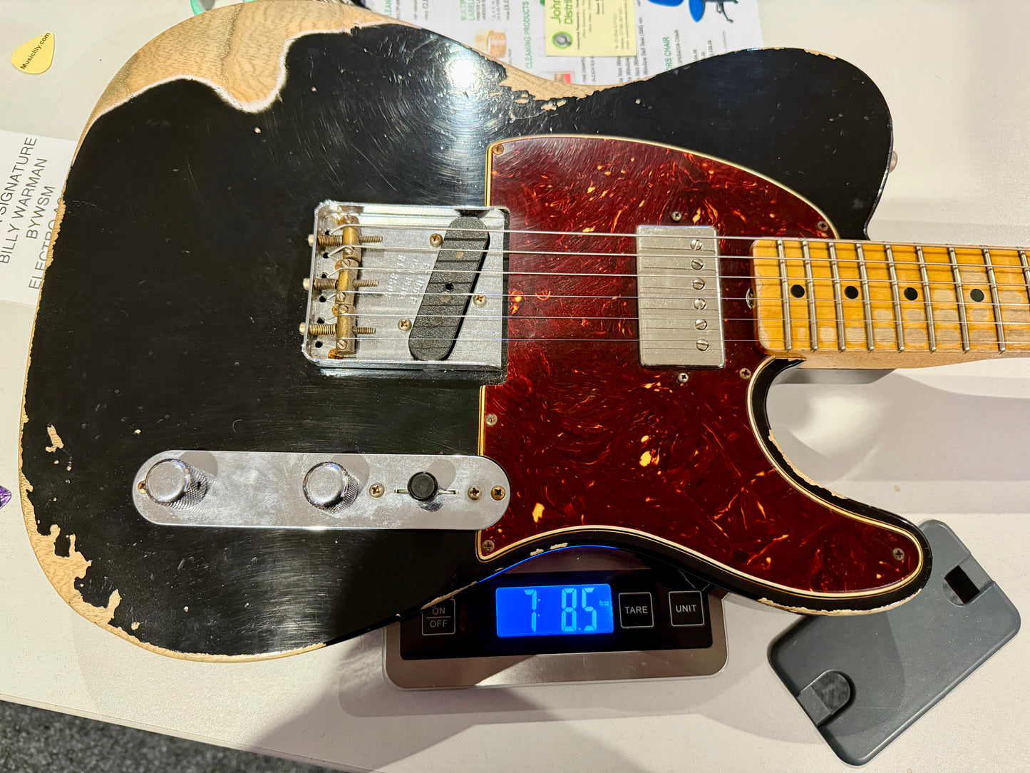 🌟 2021 Fender USA Custom Shop 🌟52' Telecaster Heavy Relic~ Black~ Case & Candy